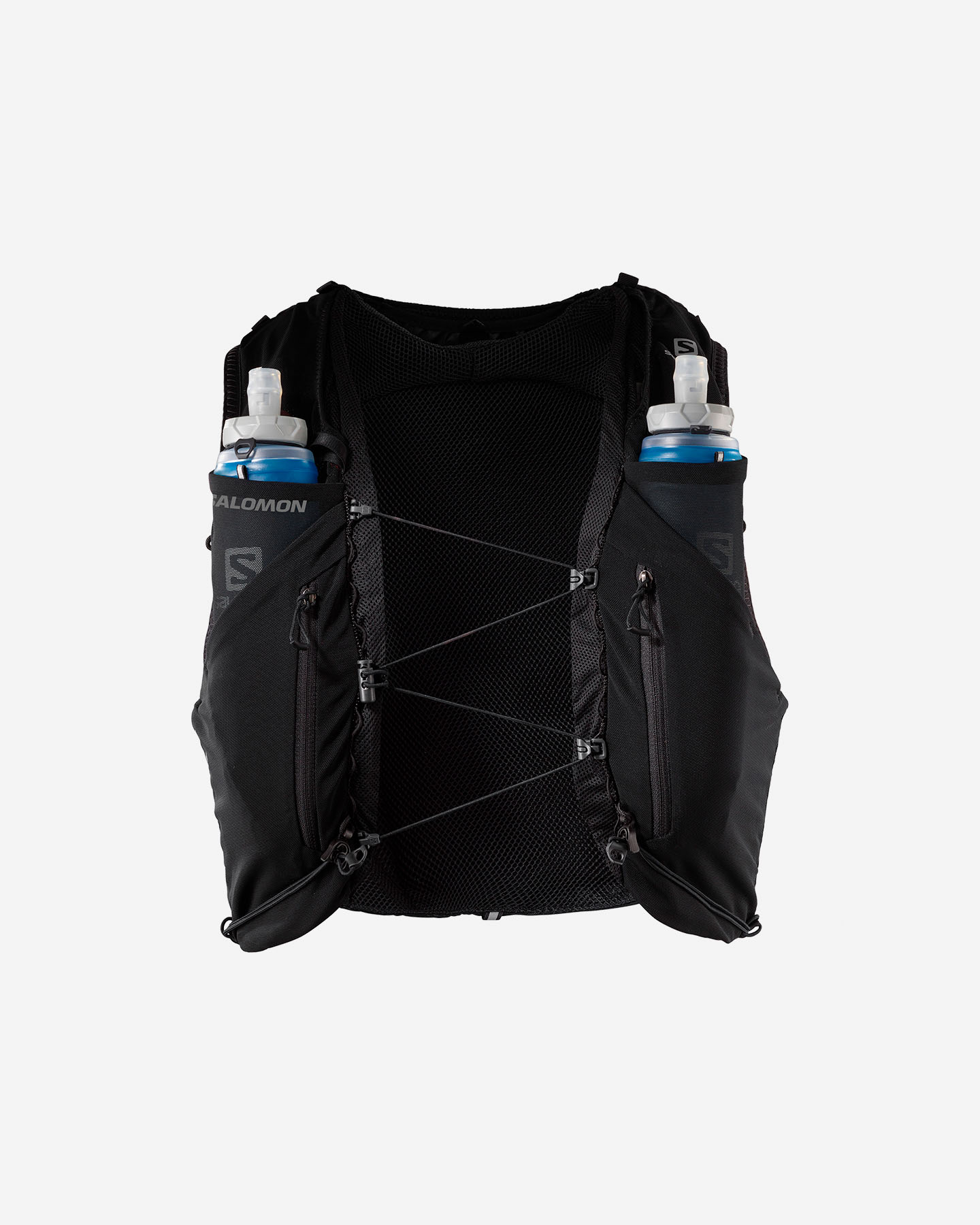 Zaino trail running SALOMON ADV SKIN 12 WITH FLASKS - Nero - 1 | Cisalfa Sport