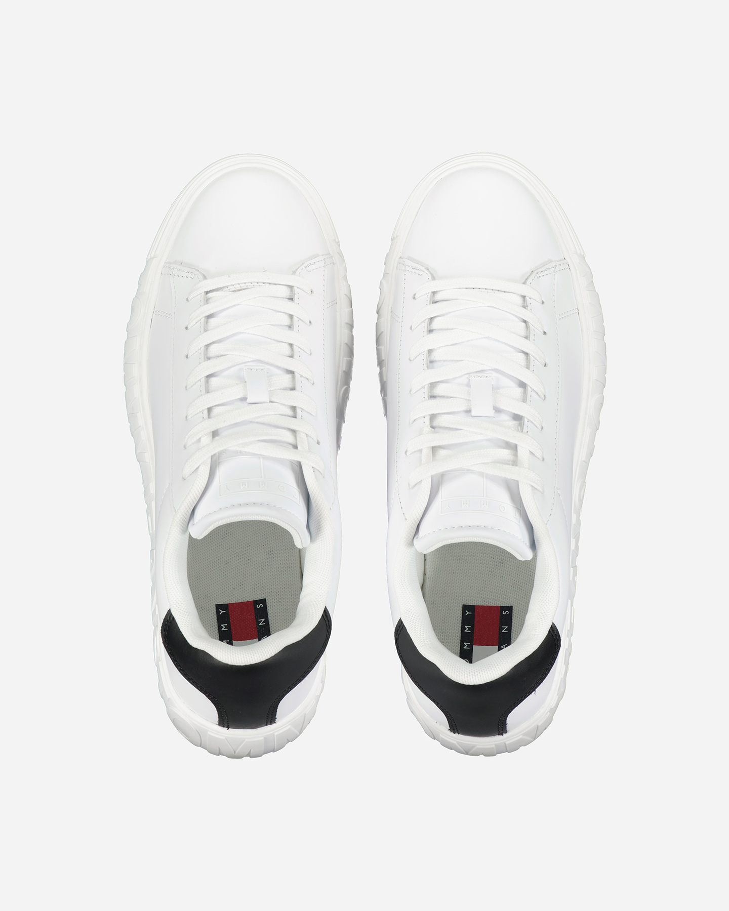 Scarpe sneakers TOMMY HILFIGER LEATHER OUTSOLE M - Bianco - 3 | Cisalfa Sport