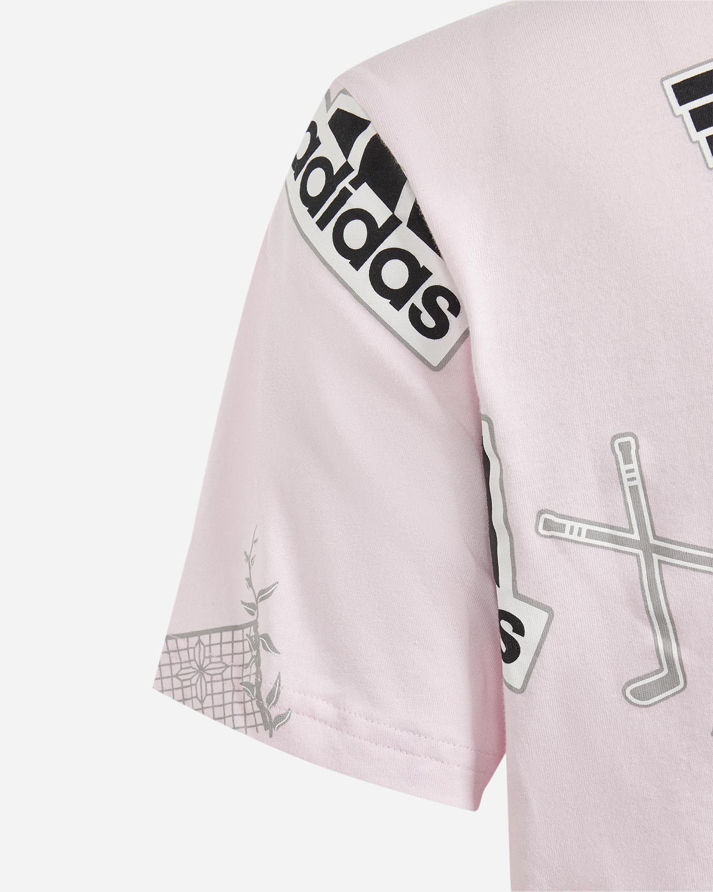 T-shirt ADIDAS GIRL ALL OVER JR - Rosa - 2 | Cisalfa Sport