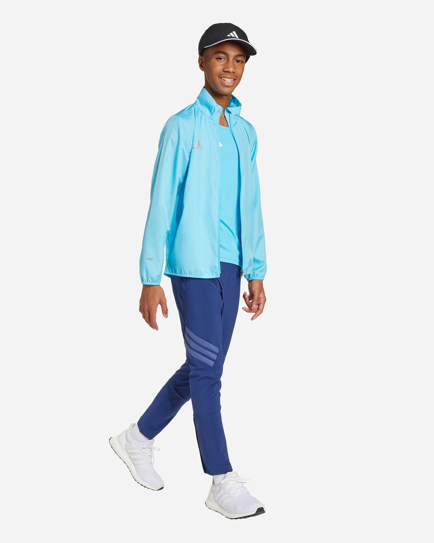 Felpa ADIDAS NEXT 3STRIPES JR - Azzurro - 5 | Cisalfa Sport