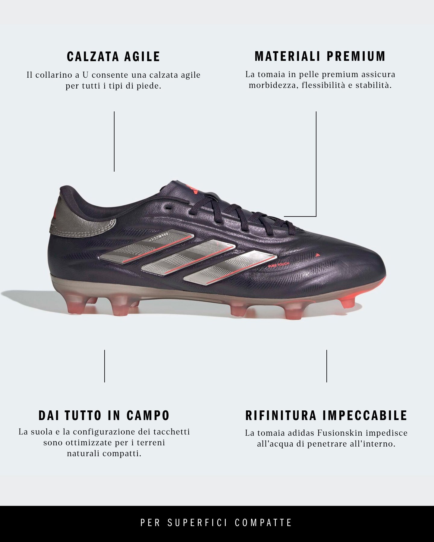 Scarpe calcio ADIDAS COPA PURE 2 PRO FG M - 1 | Cisalfa Sport