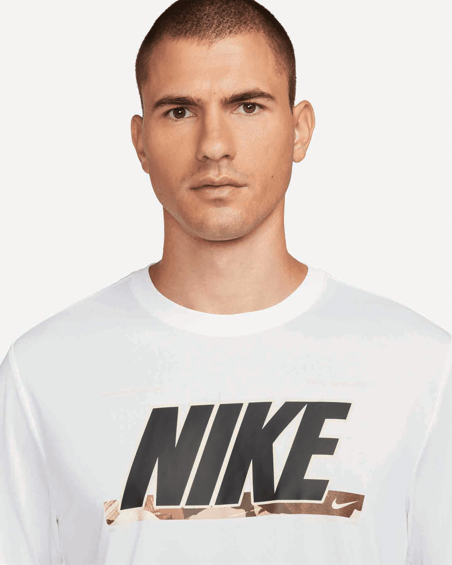 T-shirt training NIKE DRI FIT RLGD GFX M - Bianco - 2 | Cisalfa Sport
