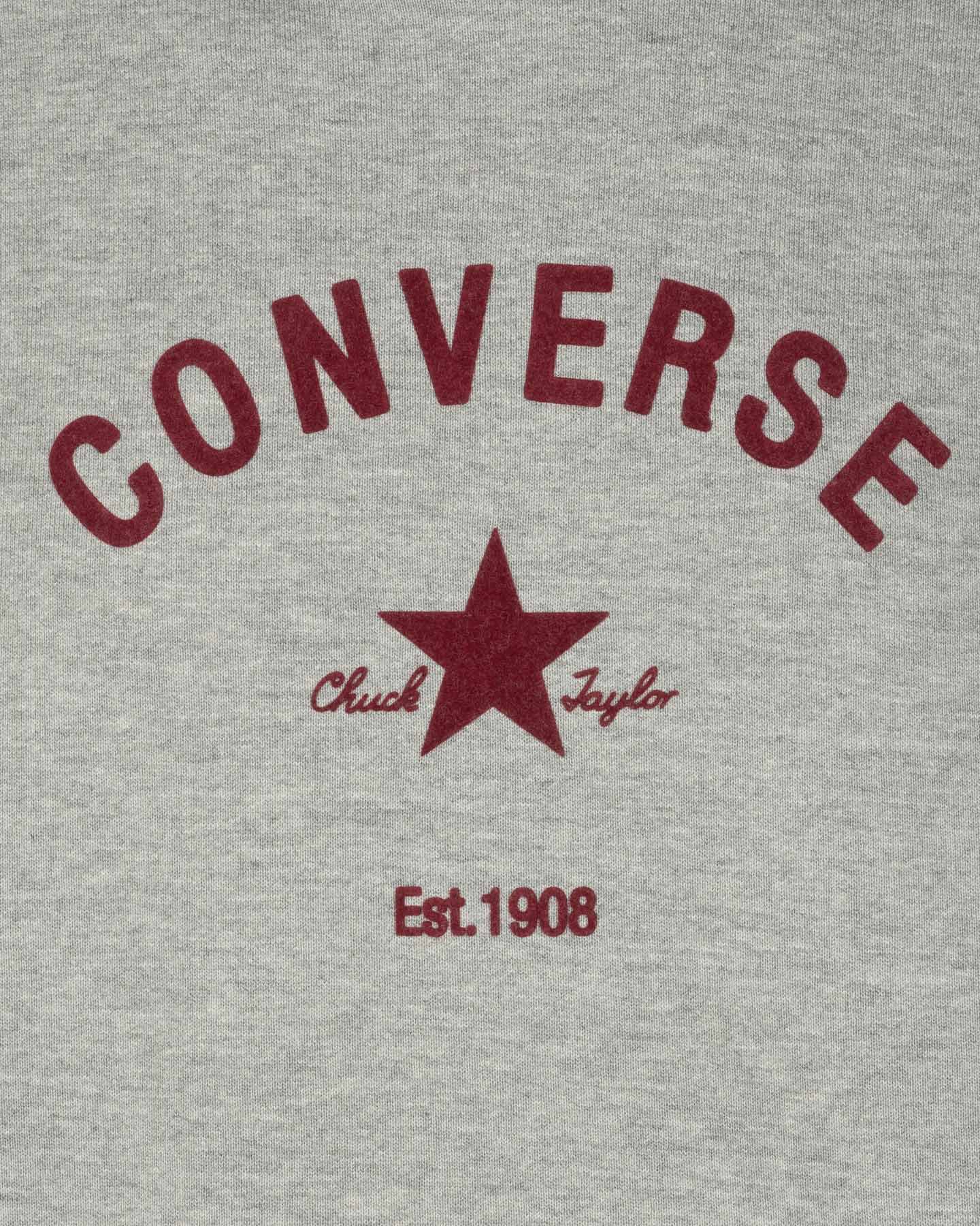 Felpa Converse Big Chuck Patch Stripes M 10027863 A01 Cisalfa Sport