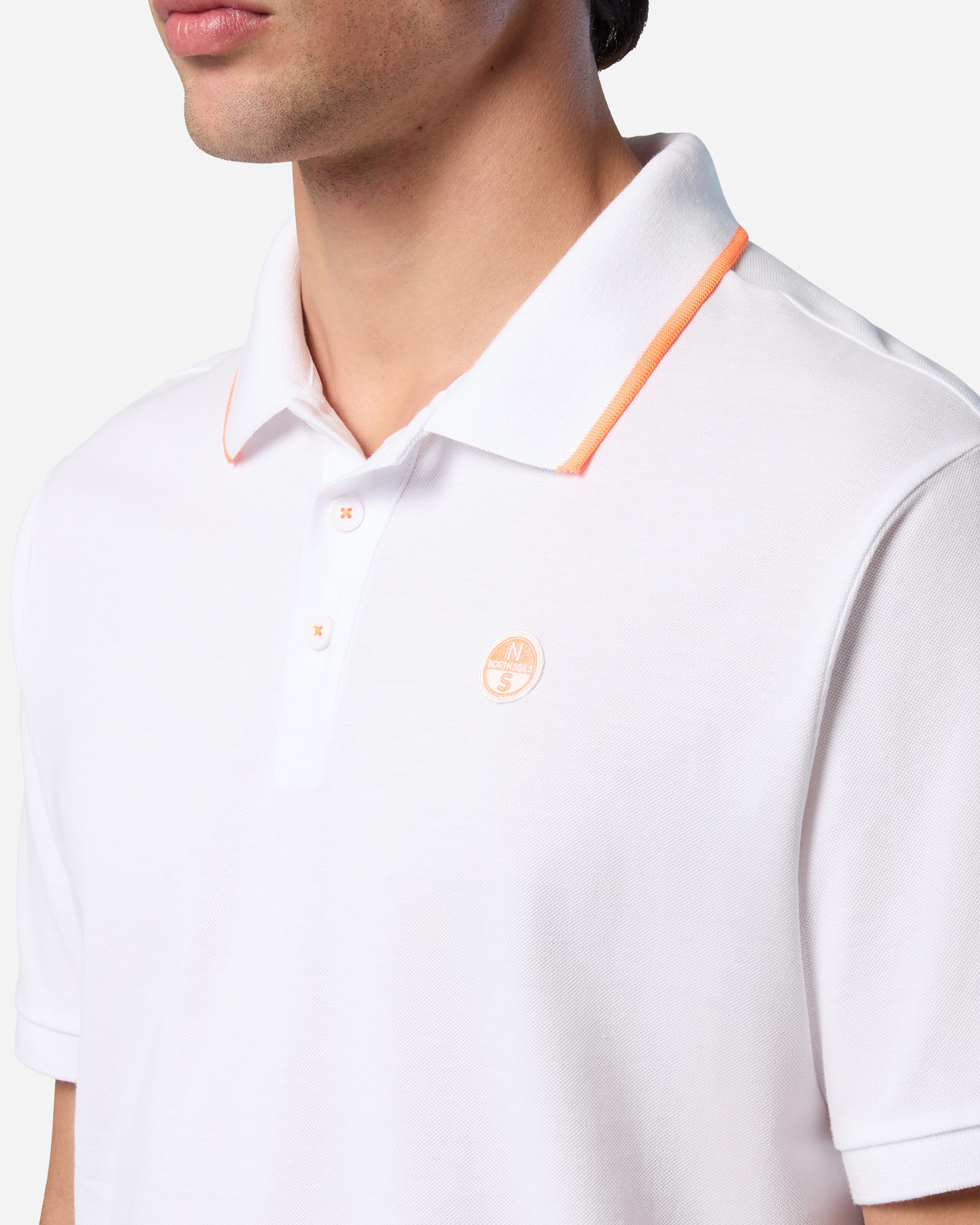 Polo NORTH SAILS PIQUET REGULAR M - Bianco - 4 | Cisalfa Sport