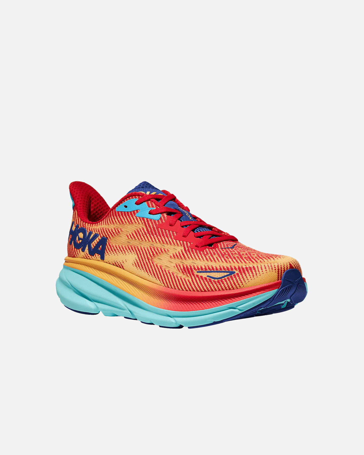 Scarpe running HOKA CLIFTON 9 CALZATA LARGA M - Rosso - 1 | Cisalfa Sport