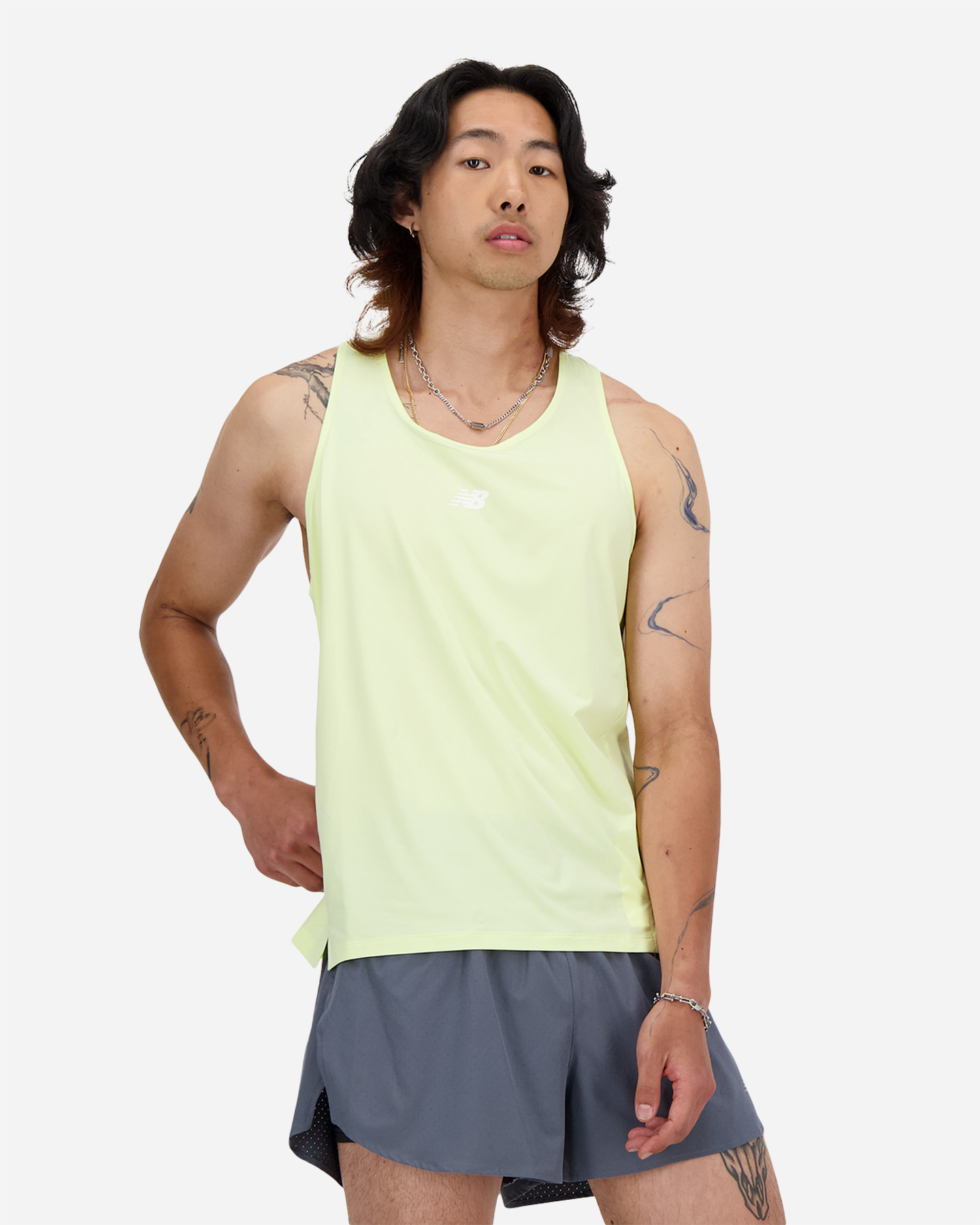 Canotta running NEW BALANCE ATHLETICS RACING M - Giallo - 1 | Cisalfa Sport