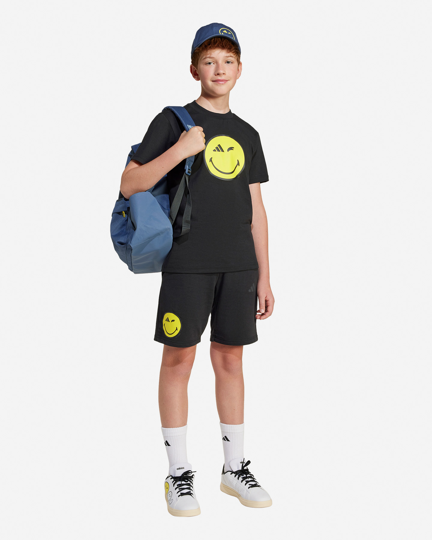 T-shirt ADIDAS SMILEY JR - Nero - 5 | Cisalfa Sport