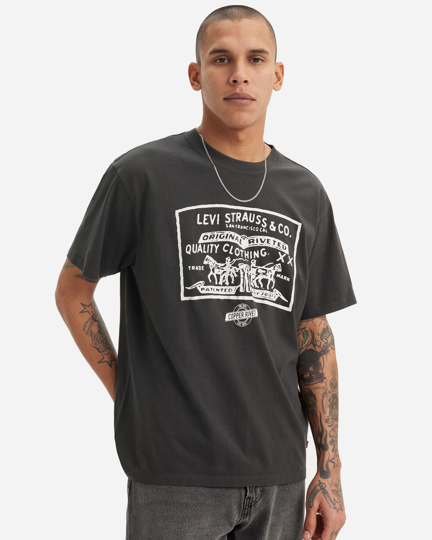 T-shirt LEVI'S TWO HORSES M - Nero - 2 | Cisalfa Sport