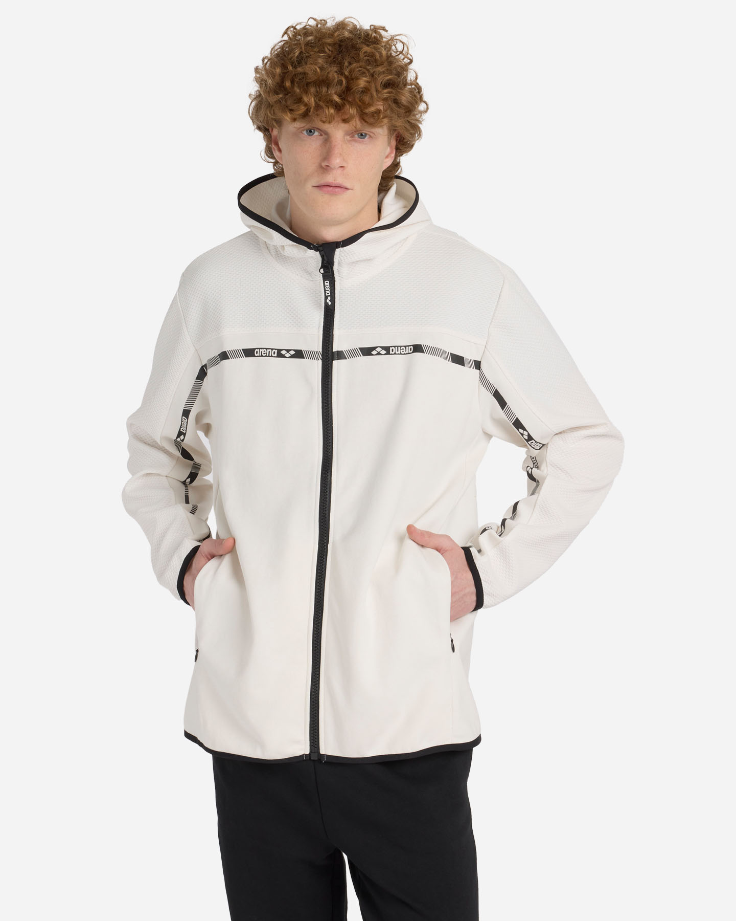 Felpa ARENA ATHLETIC PROGRESS M - Bianco - 1 | Cisalfa Sport