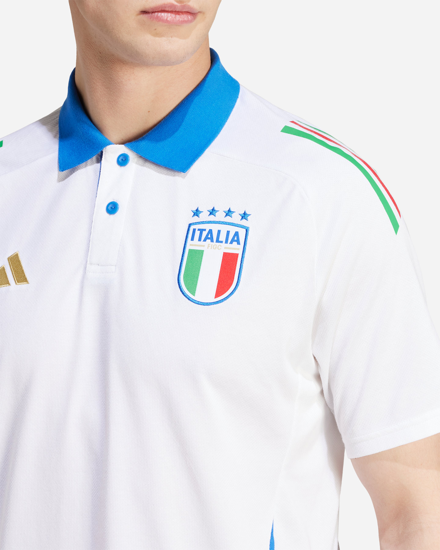 Abbigliamento calcio ufficiale ADIDAS ITALIA FIGC M - Bianco - 4 | Cisalfa Sport