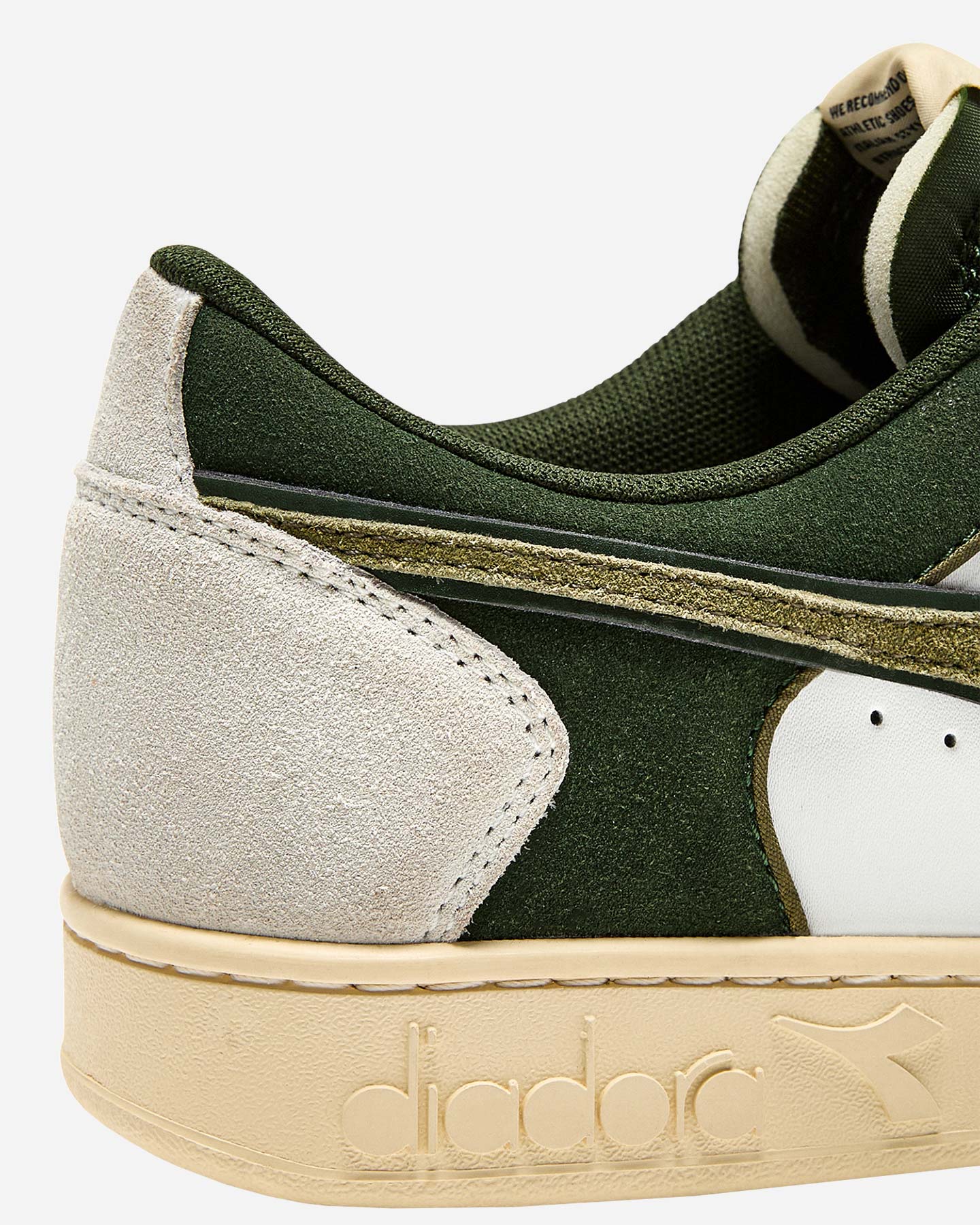 Scarpe sneakers DIADORA MAGIC BASKET LOW SUEDE LEATHER M - Bianco - 2 | Cisalfa Sport