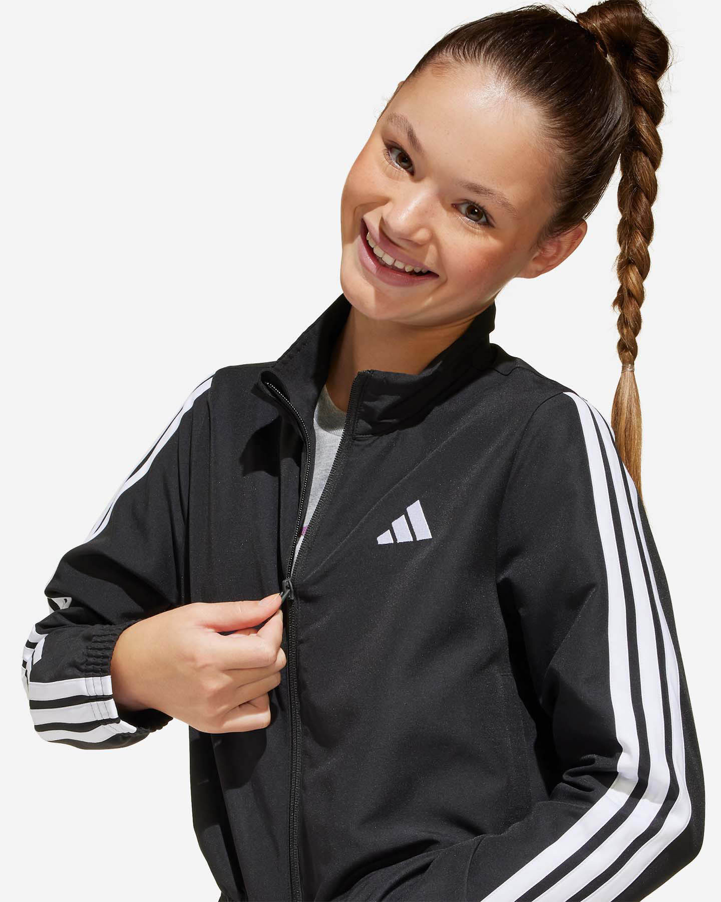 Felpa ADIDAS 3STRIPES JR - Nero - 5 | Cisalfa Sport