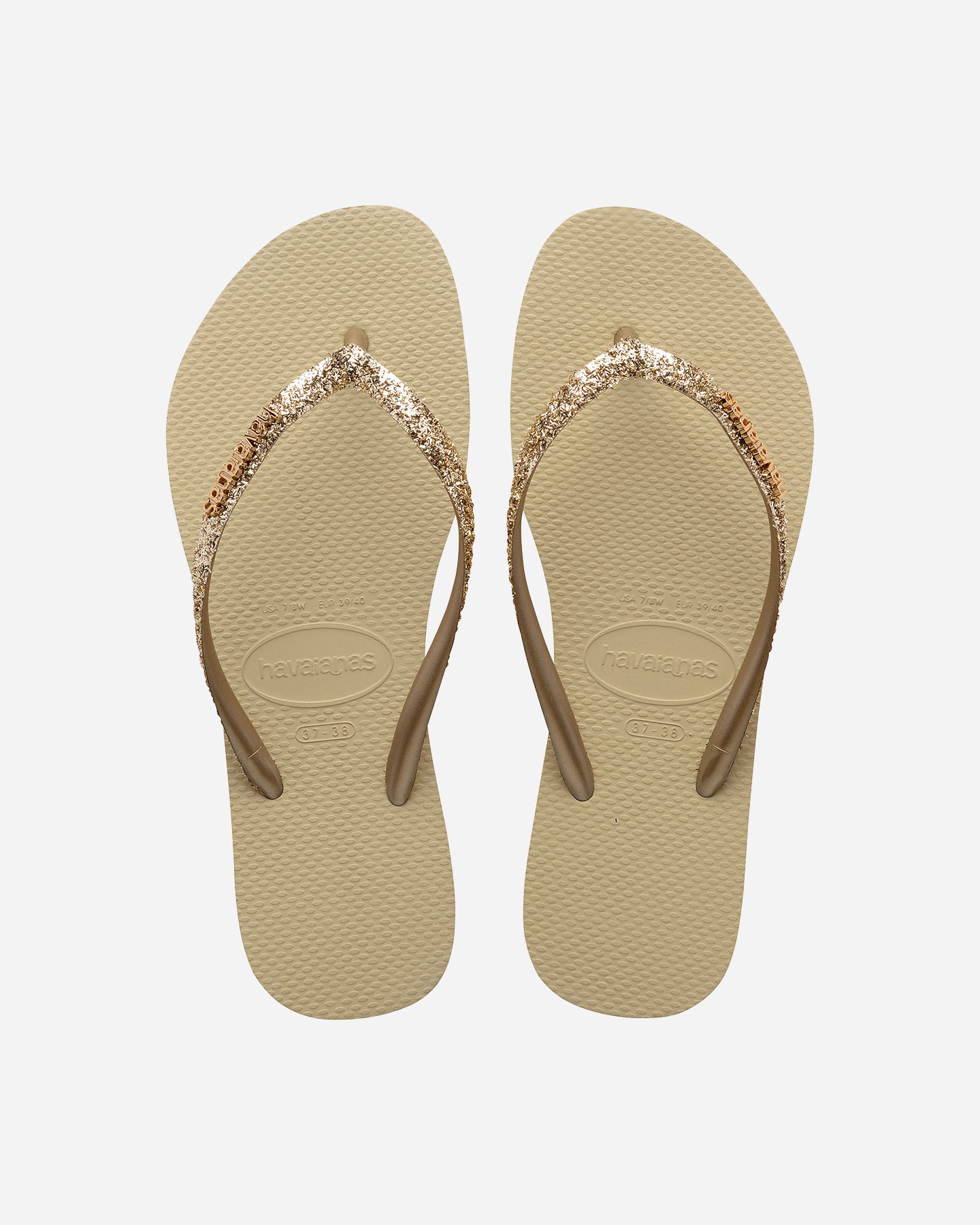 Infradito HAVAIANAS SLIM GLITTER II W - Beige - 0 | Cisalfa Sport