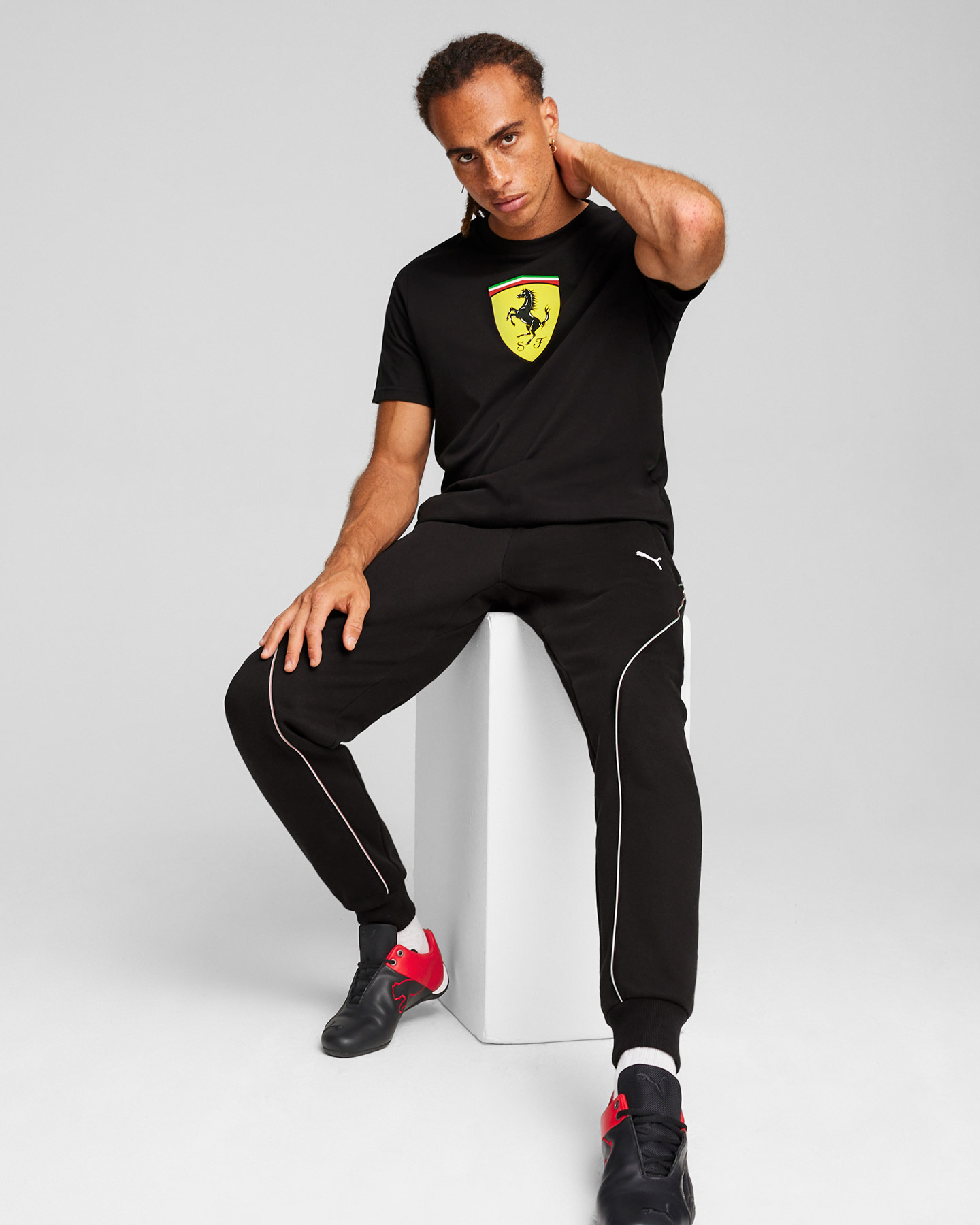 Fanwear PUMA FERRARI RACE BIG SHIELD M - Nero - 4 | Cisalfa Sport