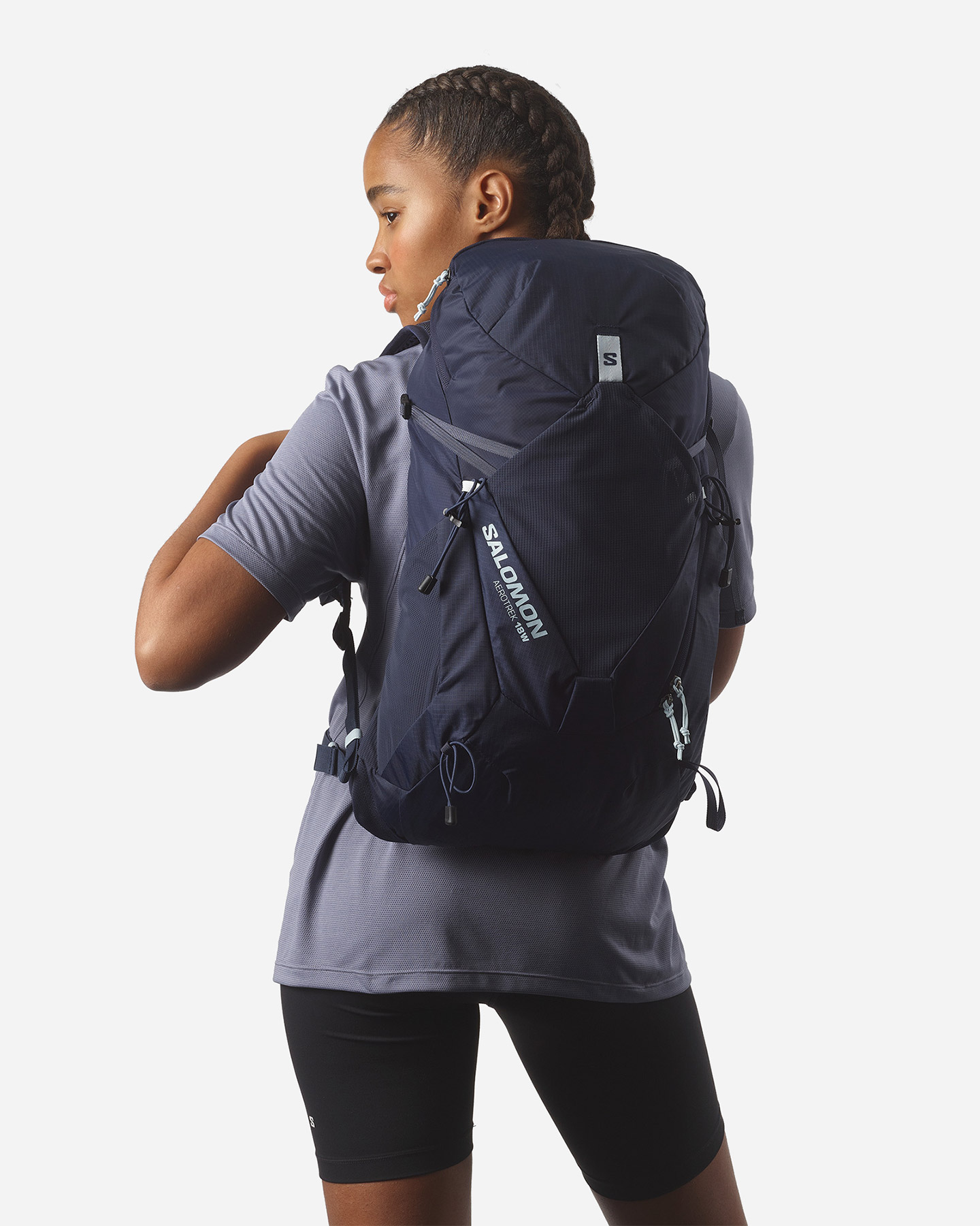 Zaino trail running SALOMON AEROTREK 18 - Blu - 2 | Cisalfa Sport