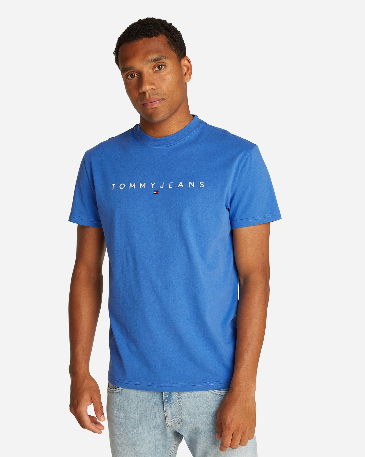 T-shirt TOMMY HILFIGER LINEAR LOGO M - Azzurro - 2 | Cisalfa Sport