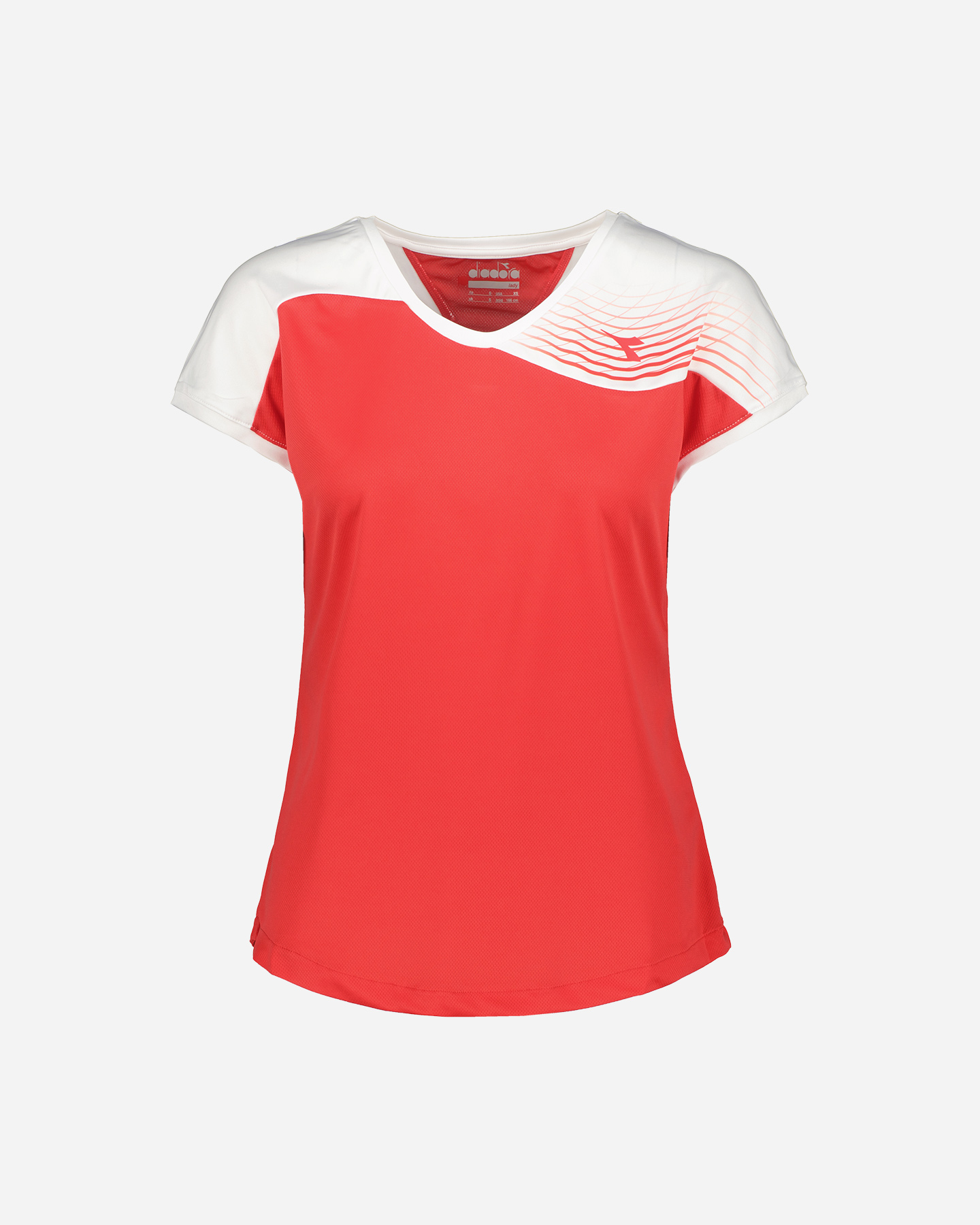 T-shirt tennis DIADORA COURT W - Rosso - 1 | Cisalfa Sport