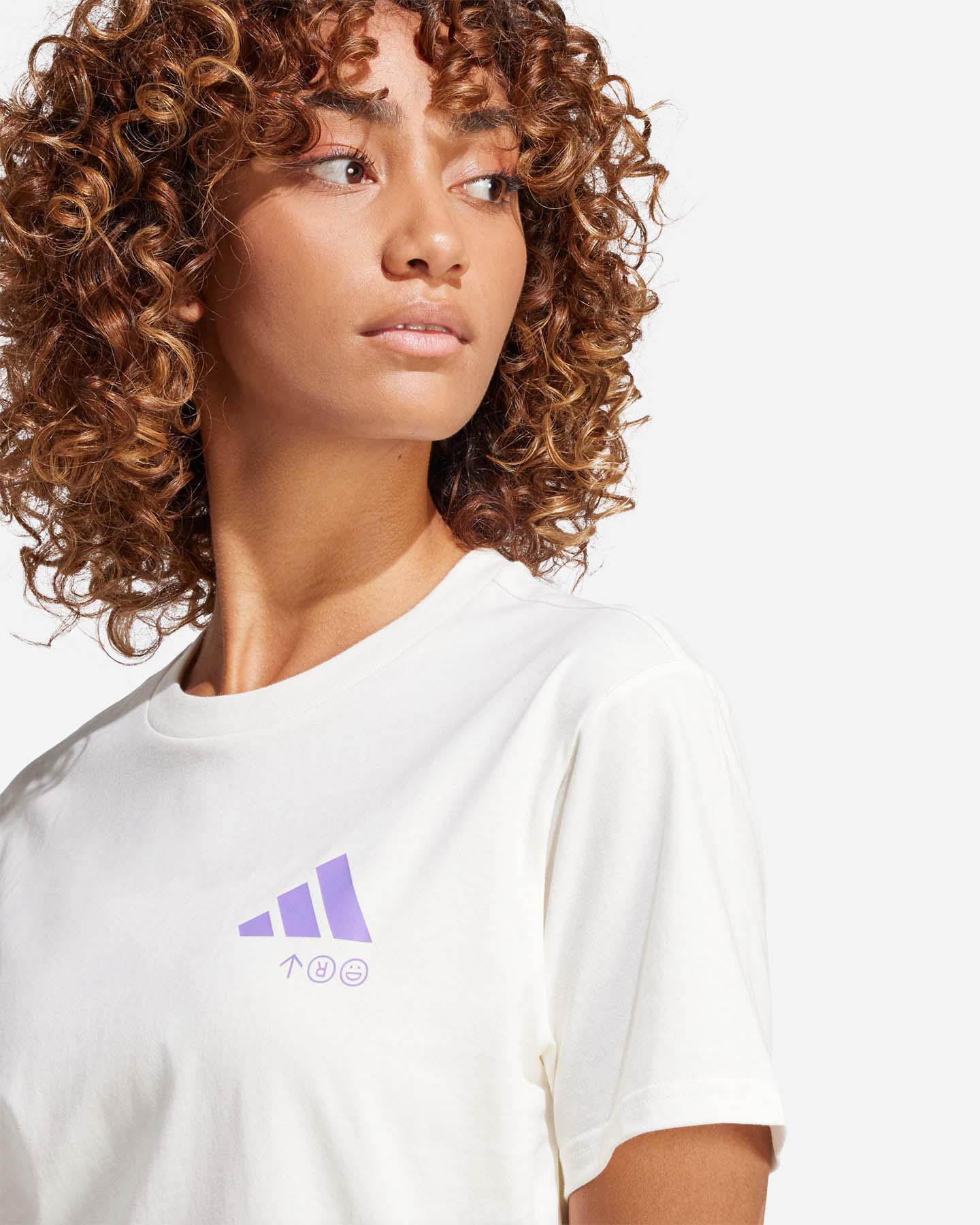 T-shirt ADIDAS GRAPHIC W - Bianco - 3 | Cisalfa Sport