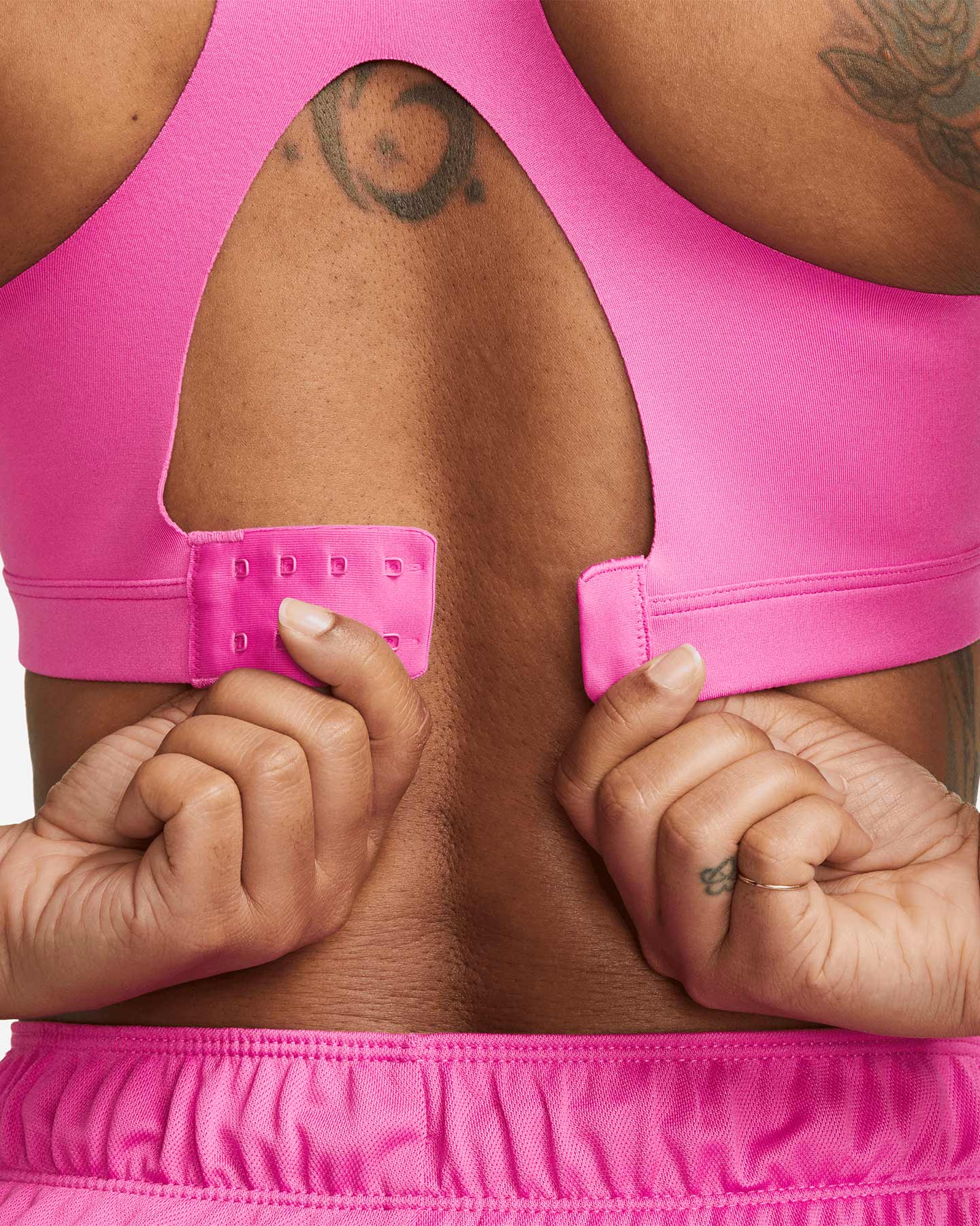 Bra training NIKE ALPHA ZIP FRONT W - Fucsia - 5 | Cisalfa Sport