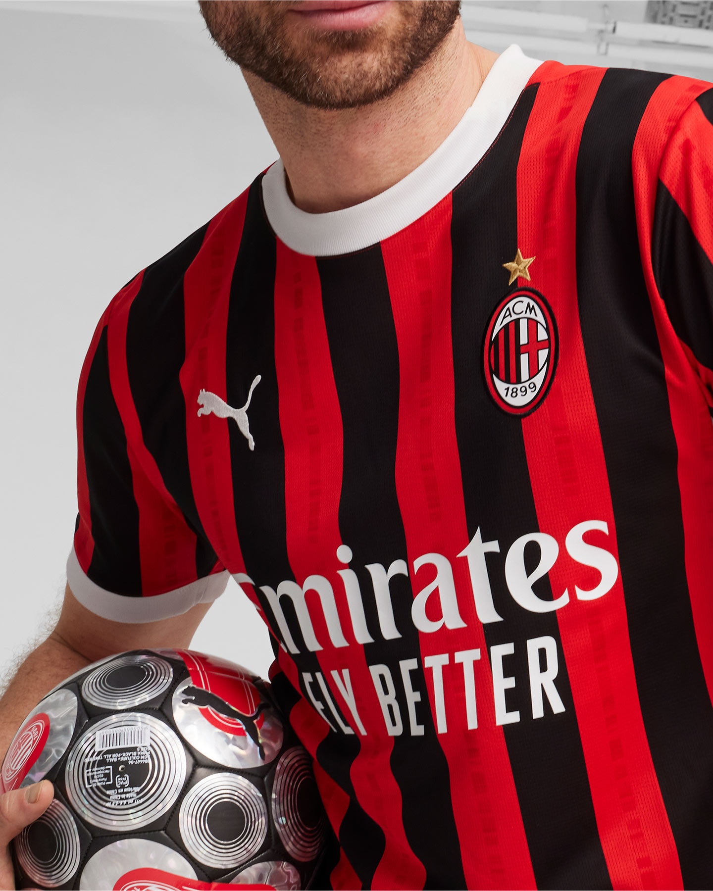 Maglia calcio ufficiale PUMA MILAN HOME REPLICA 24-25 M - 4 | Cisalfa Sport