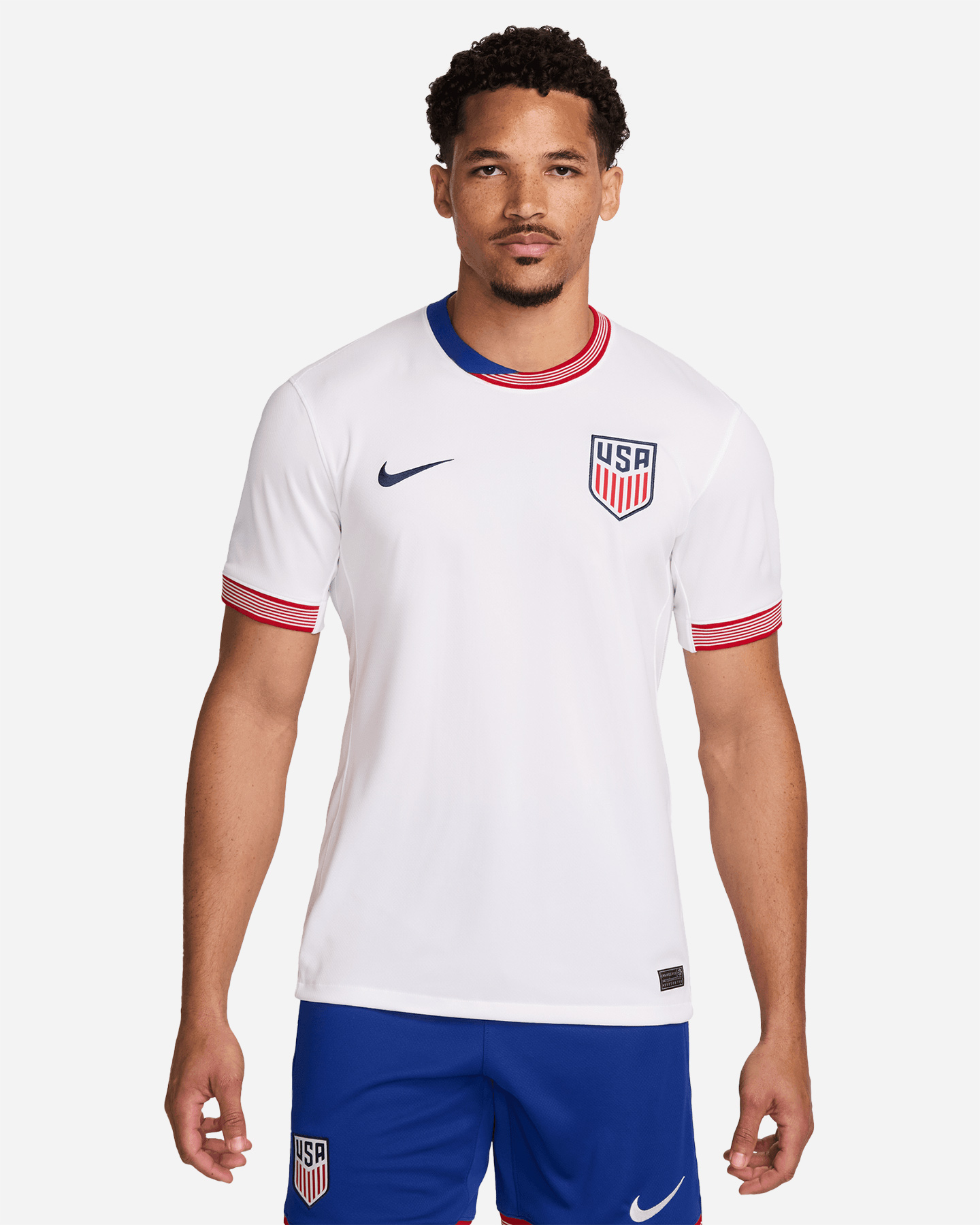 Maglia calcio ufficiale NIKE DRI FIT USA HOME 23-24 M - Bianco - 2 | Cisalfa Sport