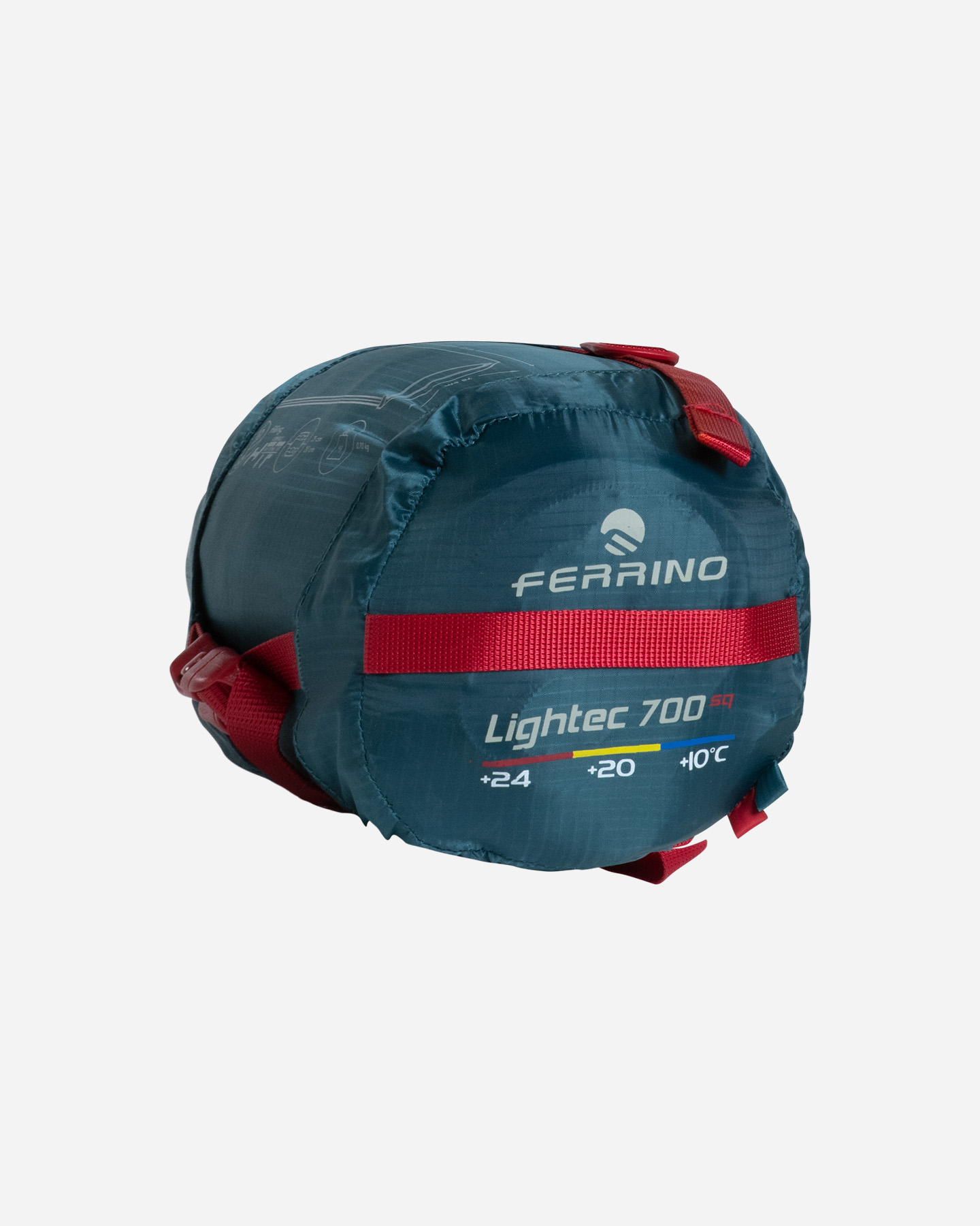 Sacco a pelo sintetico FERRINO LIGHTEC 700 SQUARE - Verde - 1 | Cisalfa Sport