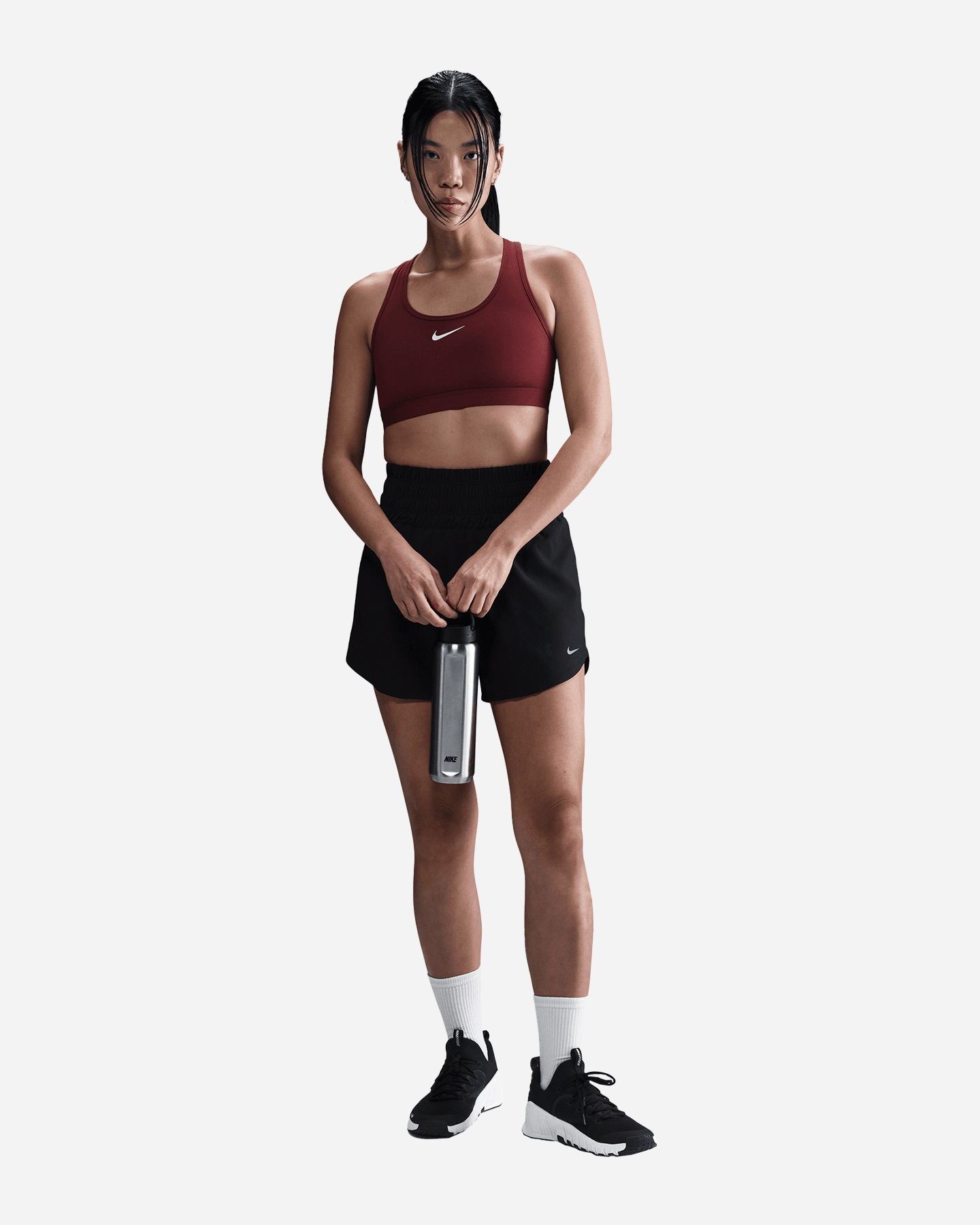 Bra training NIKE SMALL LOGO SWOOSH W - Rosso - 1 | Cisalfa Sport