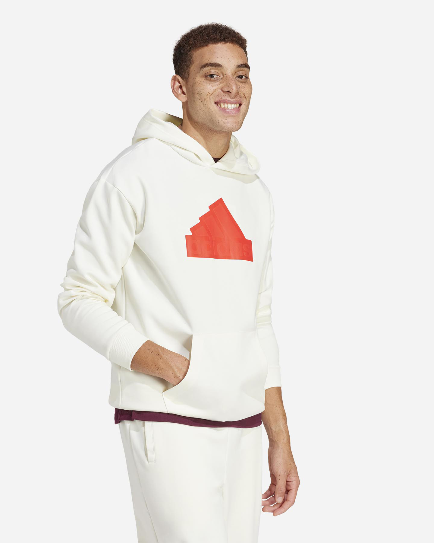 Felpa ADIDAS BIG LOGO M - Bianco - 3 | Cisalfa Sport