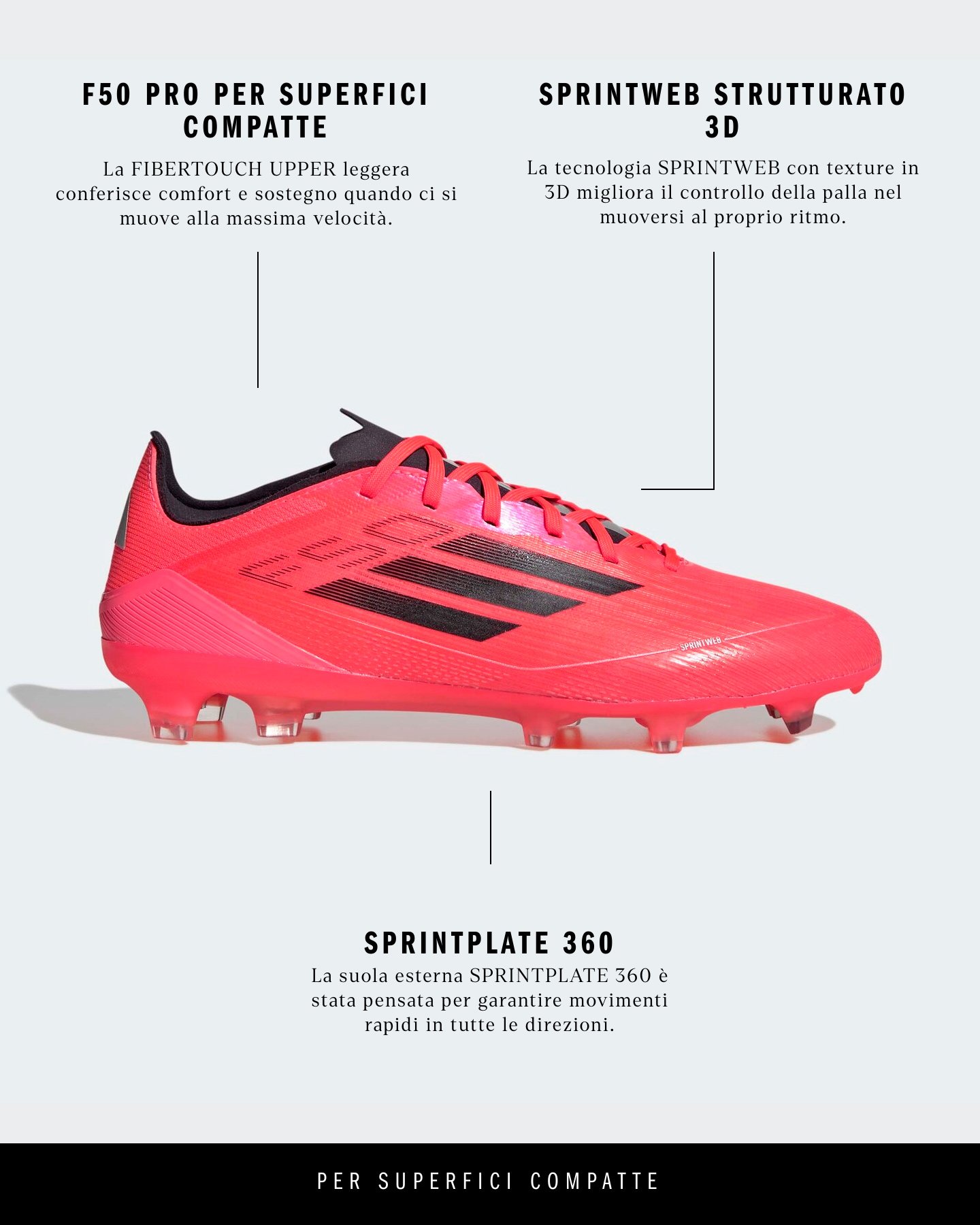 Scarpe calcio ADIDAS F50 PRO FG M - 1 | Cisalfa Sport