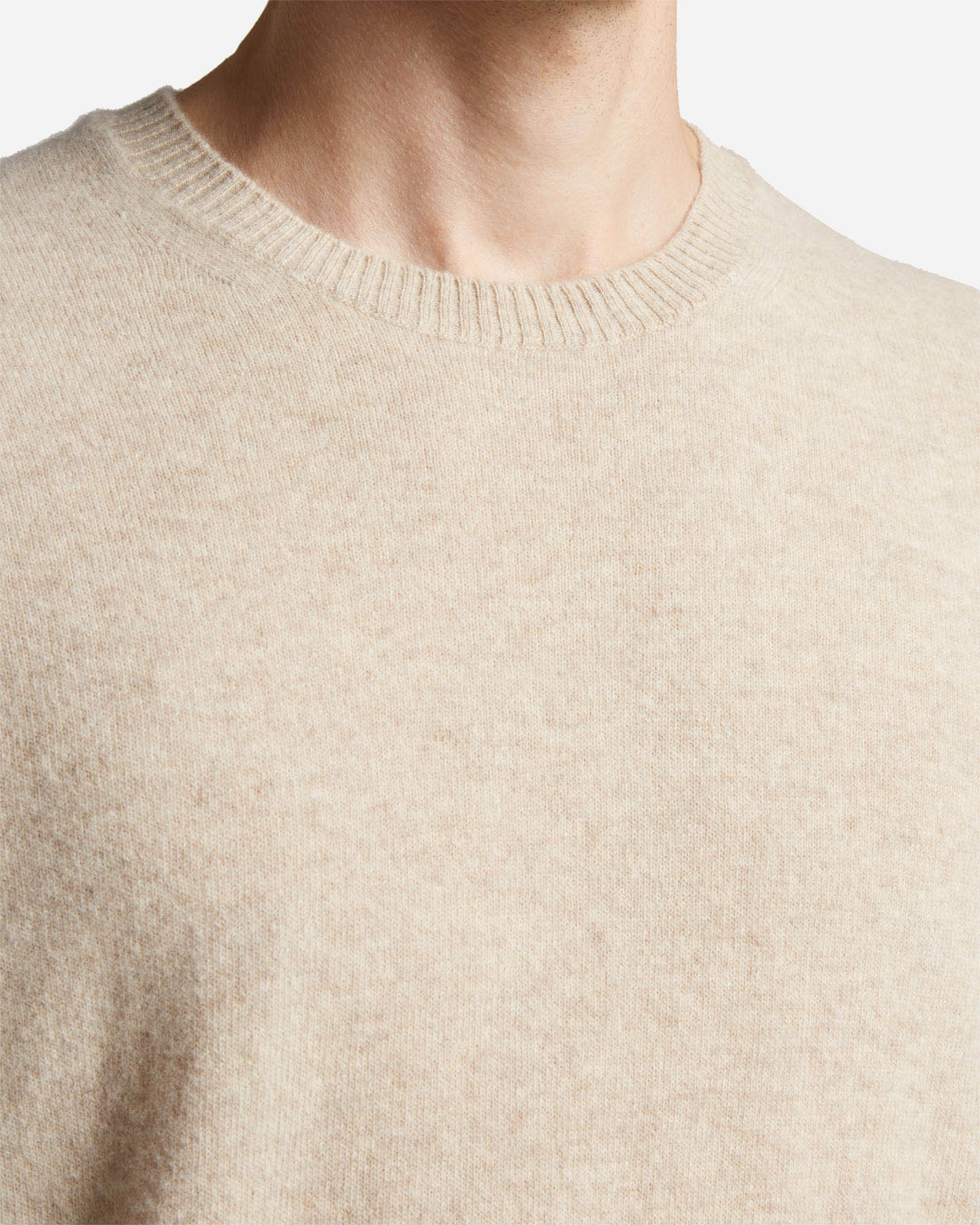 Maglione BEST COMPANY LAMBSWOOL PULL MADE IN ITALY M - Beige - 4 | Cisalfa Sport