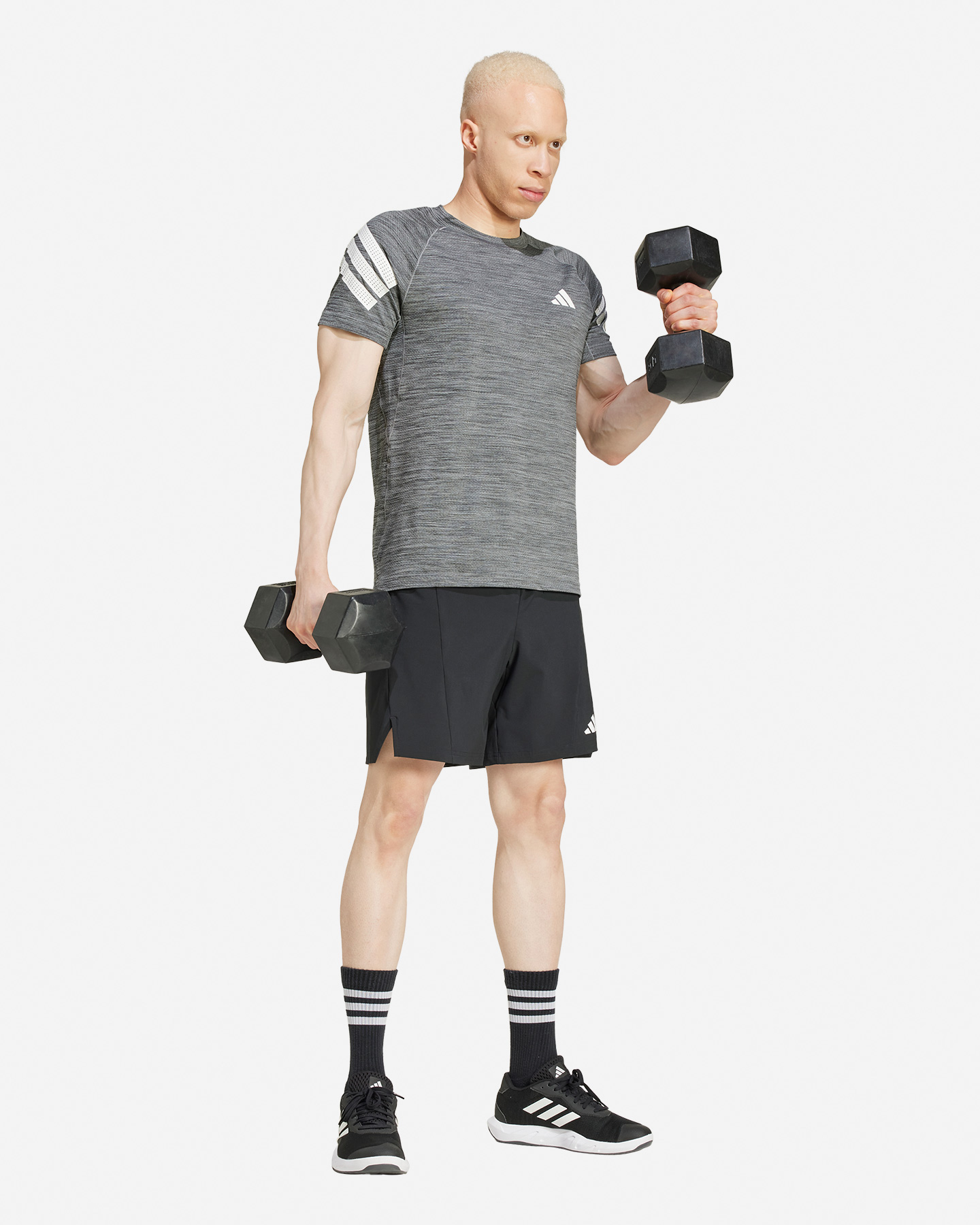 Pantalone training ADIDAS GYM+ 3STRIPES M - Nero - 3 | Cisalfa Sport