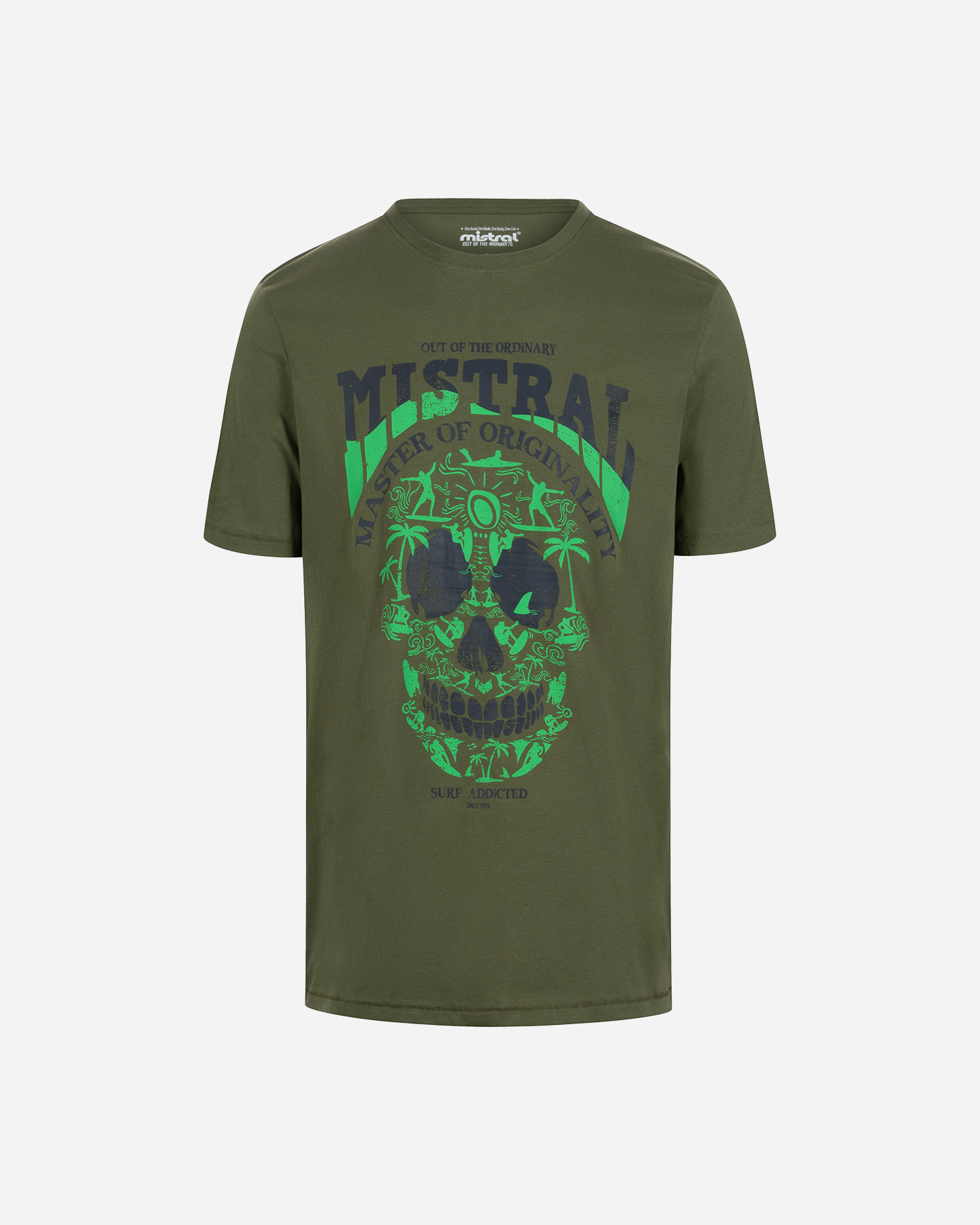 T-shirt MISTRAL SURFSKULL M - Verde - 5 | Cisalfa Sport
