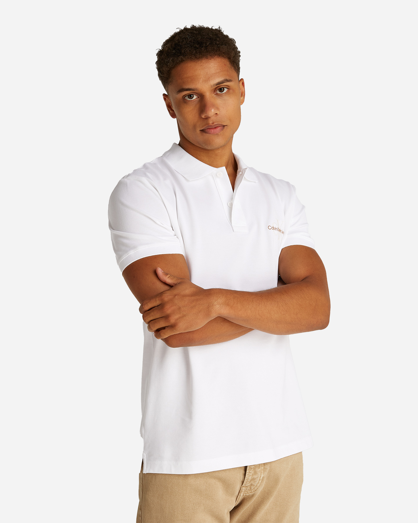 Polo CALVIN KLEIN JEANS MONOLOGO M - Bianco - 0 | Cisalfa Sport