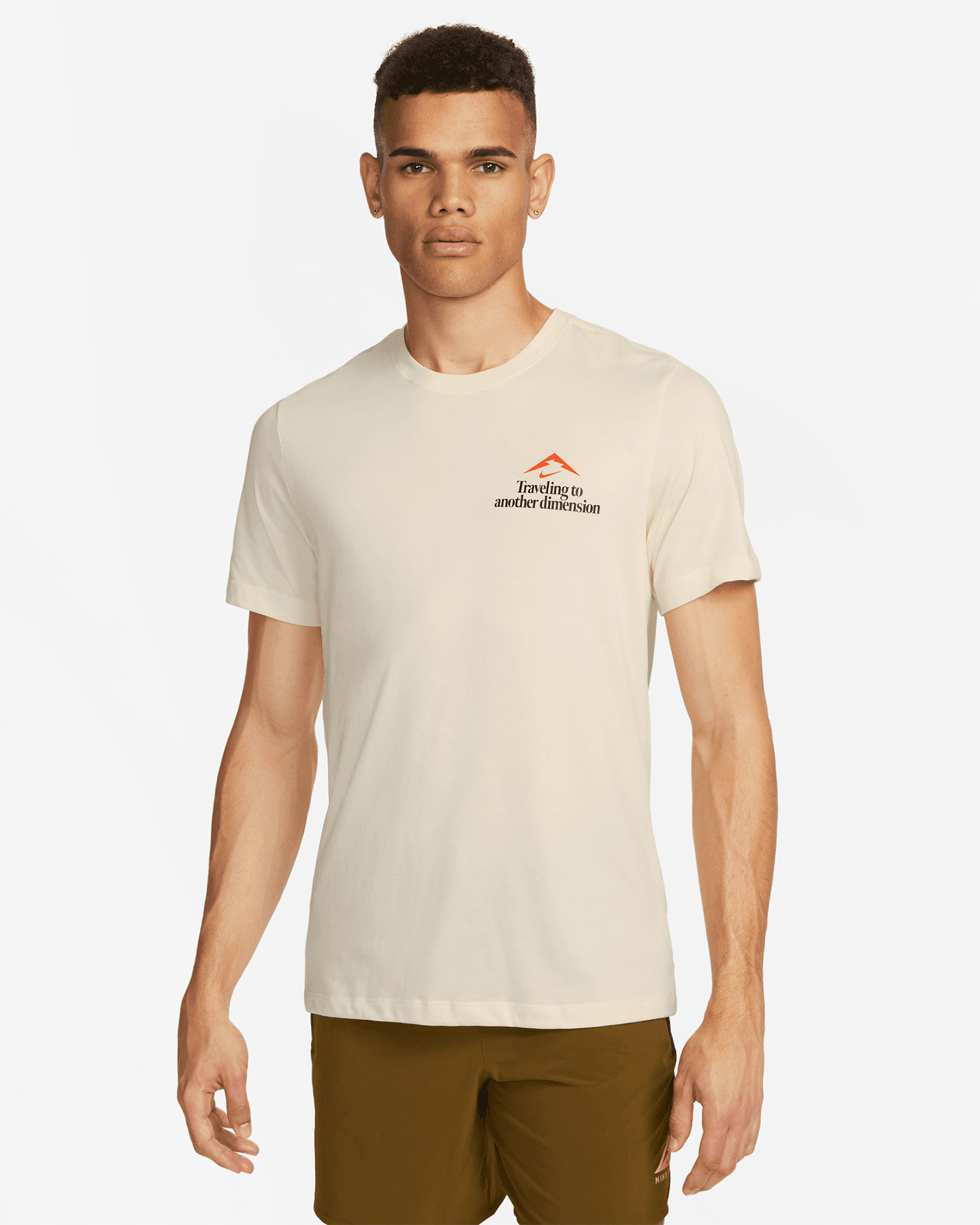 T-shirt running NIKE DRI FIT TRAIL M - Bianco - 0 | Cisalfa Sport