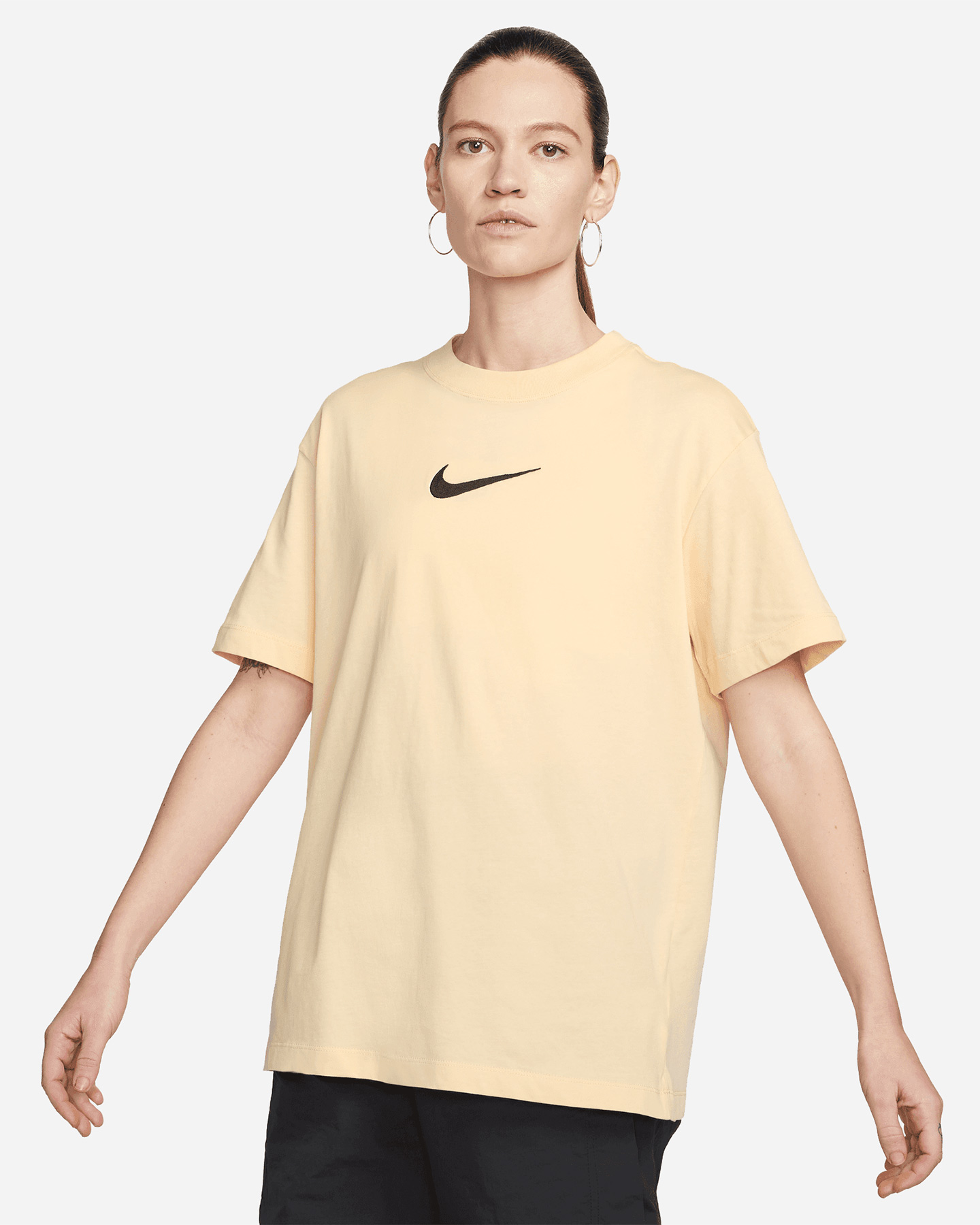 T-shirt NIKE DANCE SWOOSH W - Beige - 0 | Cisalfa Sport