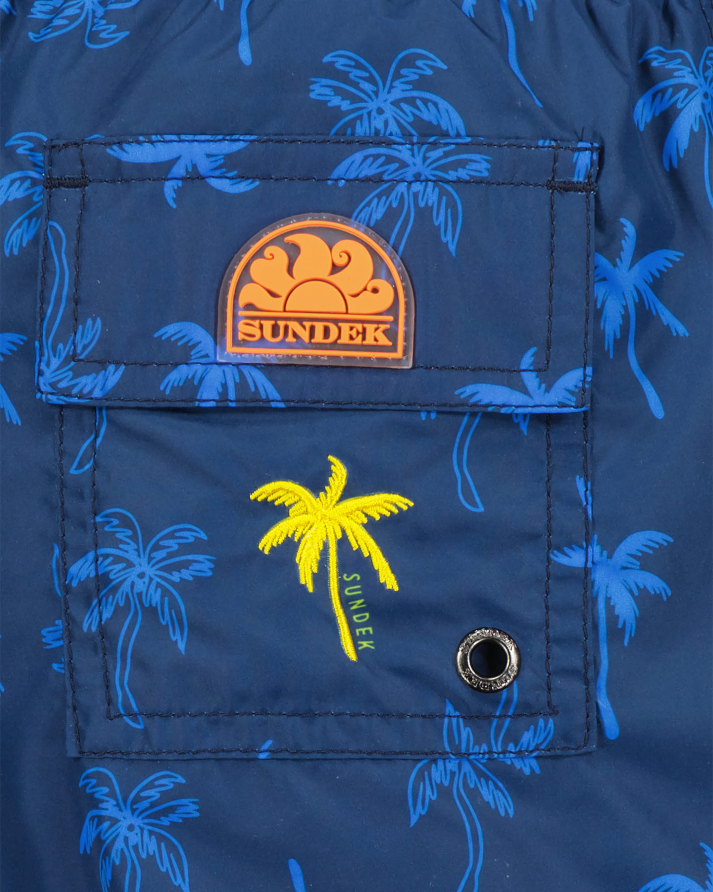 Boxer mare SUNDEK 10 -25'' ELASTIC RECYCLED PALMS JR - Blu Navy - 3 | Cisalfa Sport