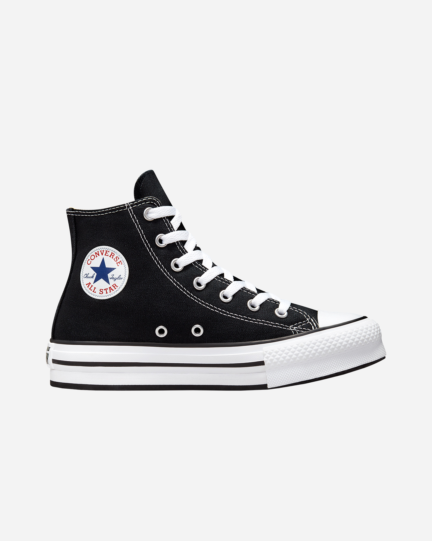 Scarpe sneakers CONVERSE CHUCK TAYLOR ALL STAR EVA LIFT PLAT GS JR - Nero - 0 | Cisalfa Sport