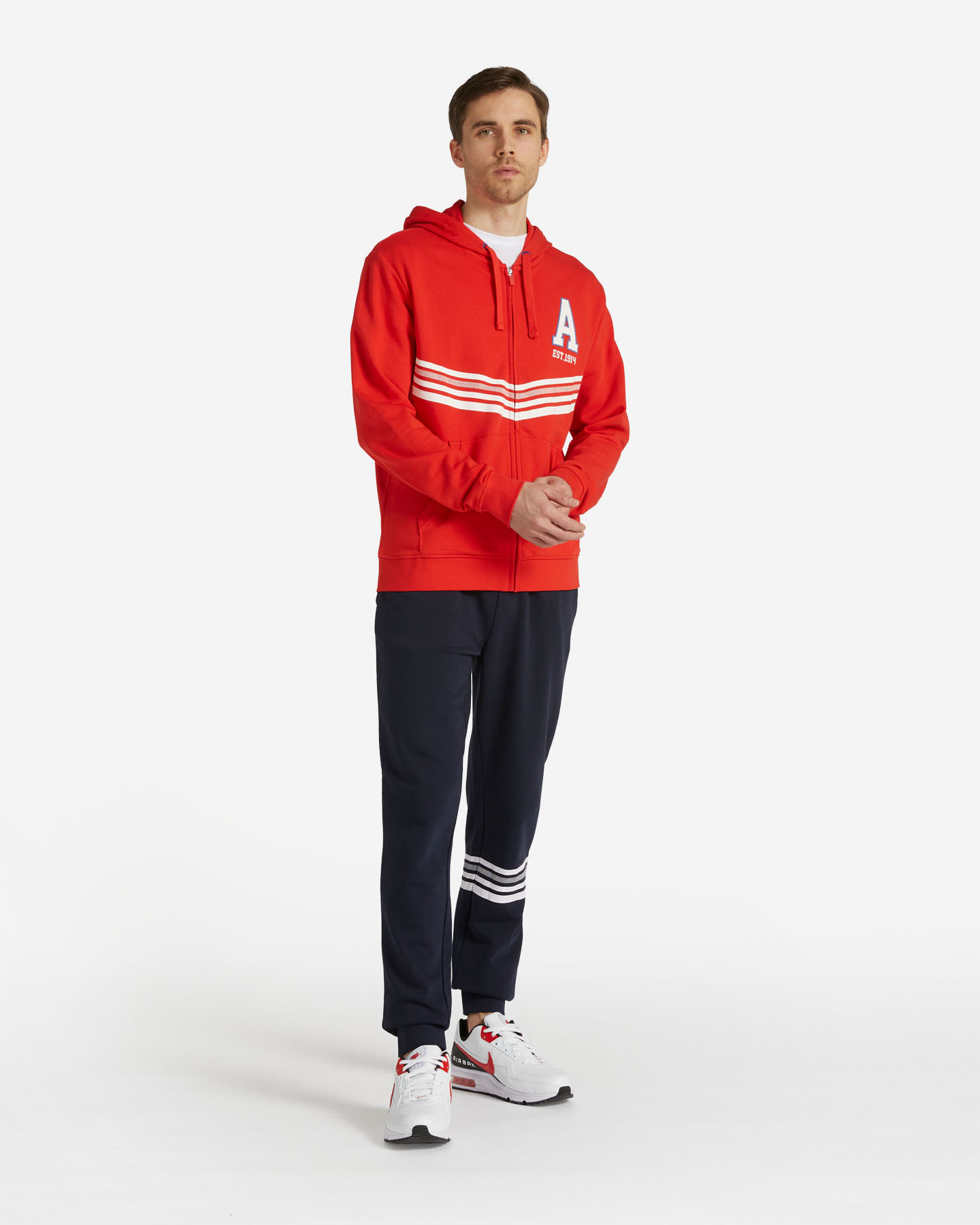 Felpa ADMIRAL VARSITY M - Rosso - 1 | Cisalfa Sport