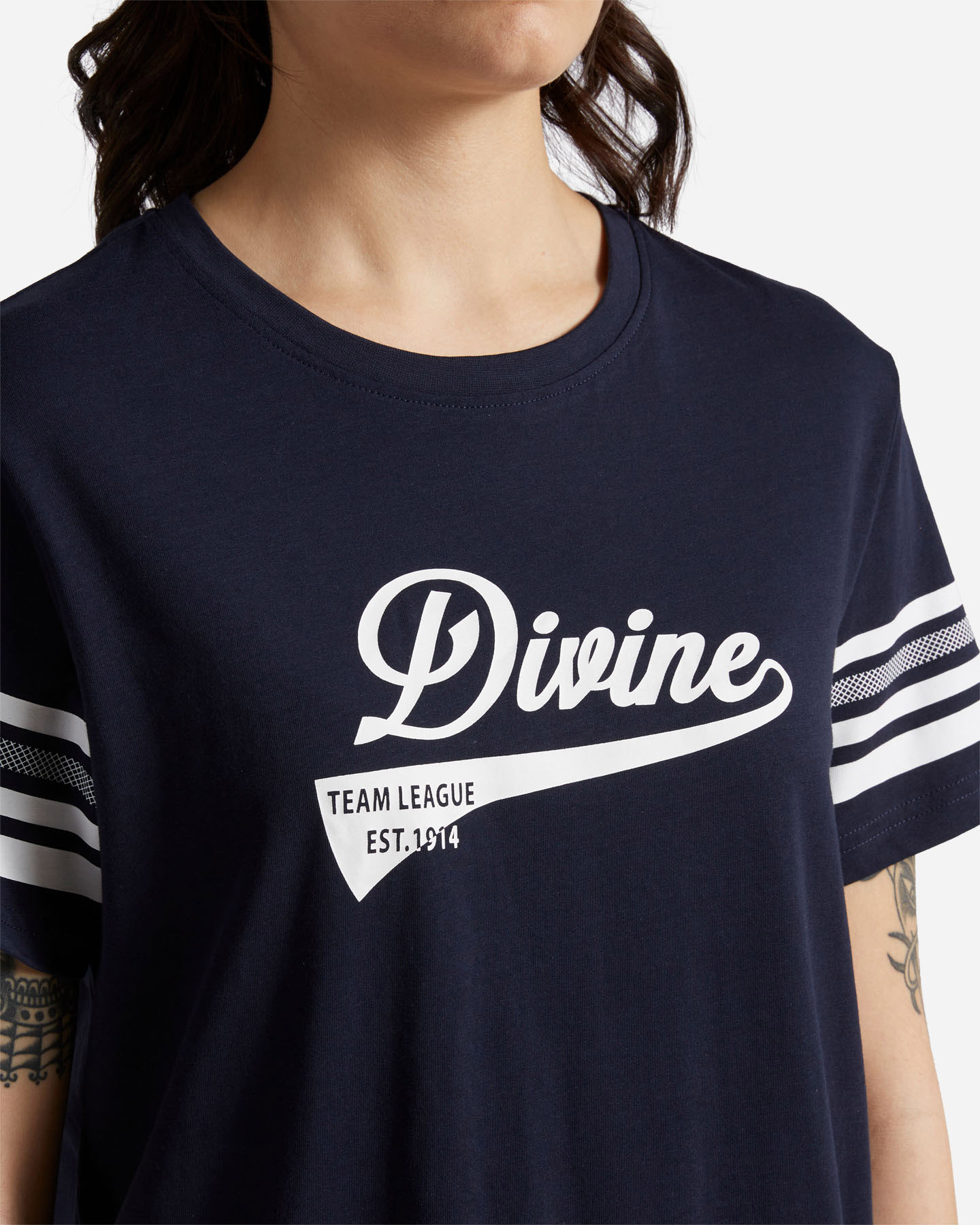 T-shirt ADMIRAL VARSITY W - Blu - 4 | Cisalfa Sport