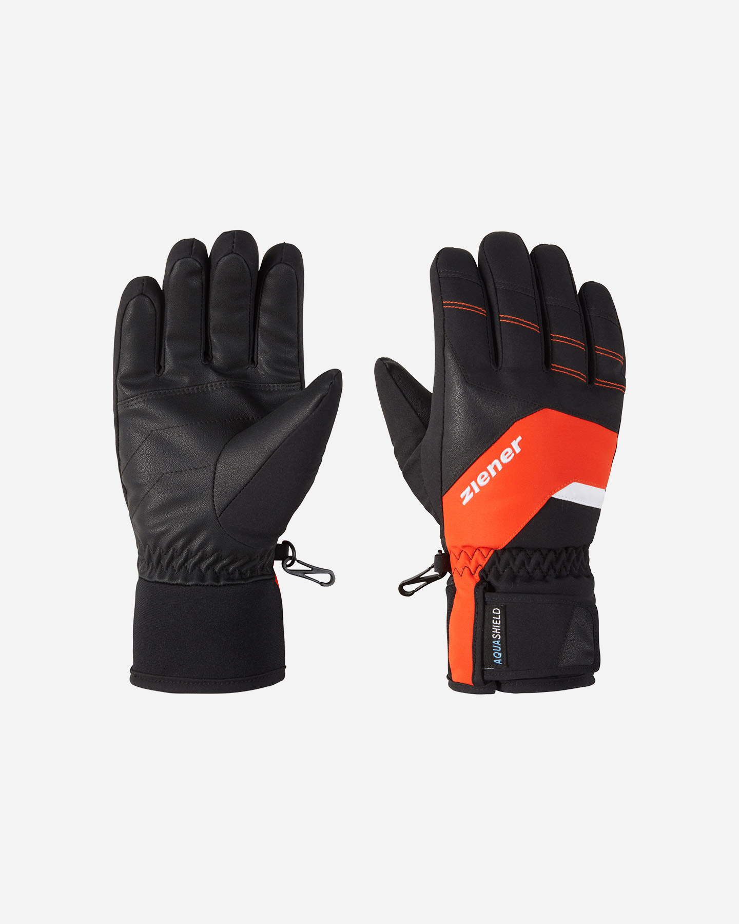 Guanti sci ZIENER BICOLOR JR - Rosso - 0 | Cisalfa Sport