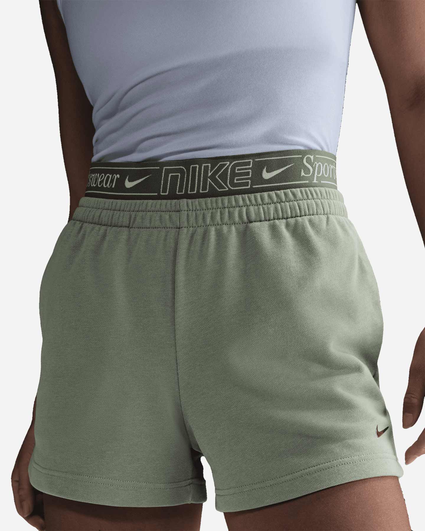 Pantaloncini NIKE ELASTIC LOGATO W - Verde - 2 | Cisalfa Sport