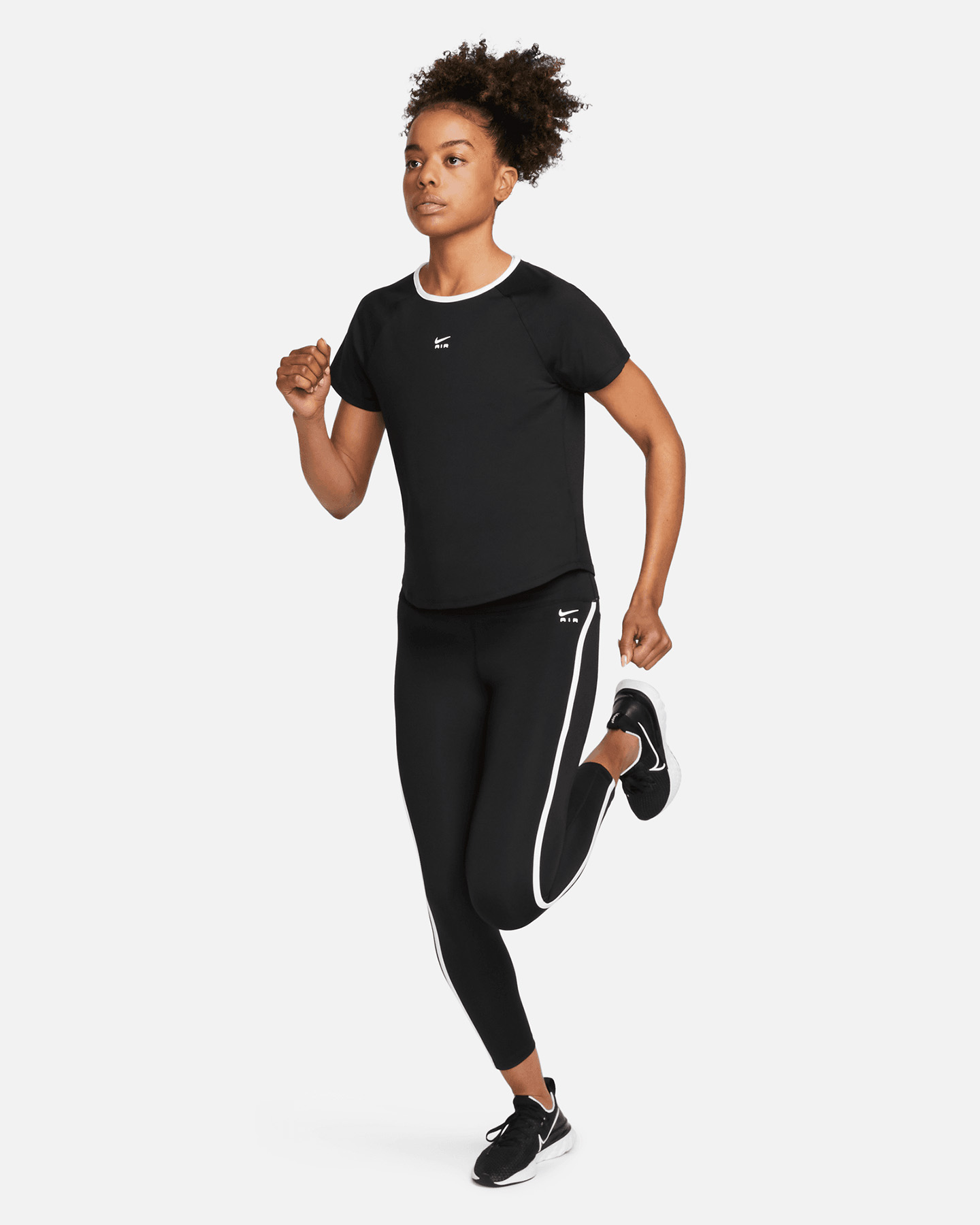 T-shirt running NIKE AIR DRI FIT W - Nero - 2 | Cisalfa Sport