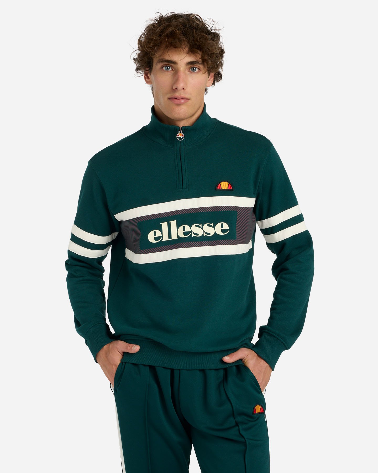 Felpa ELLESSE HALF ZIP M - 0 | Cisalfa Sport