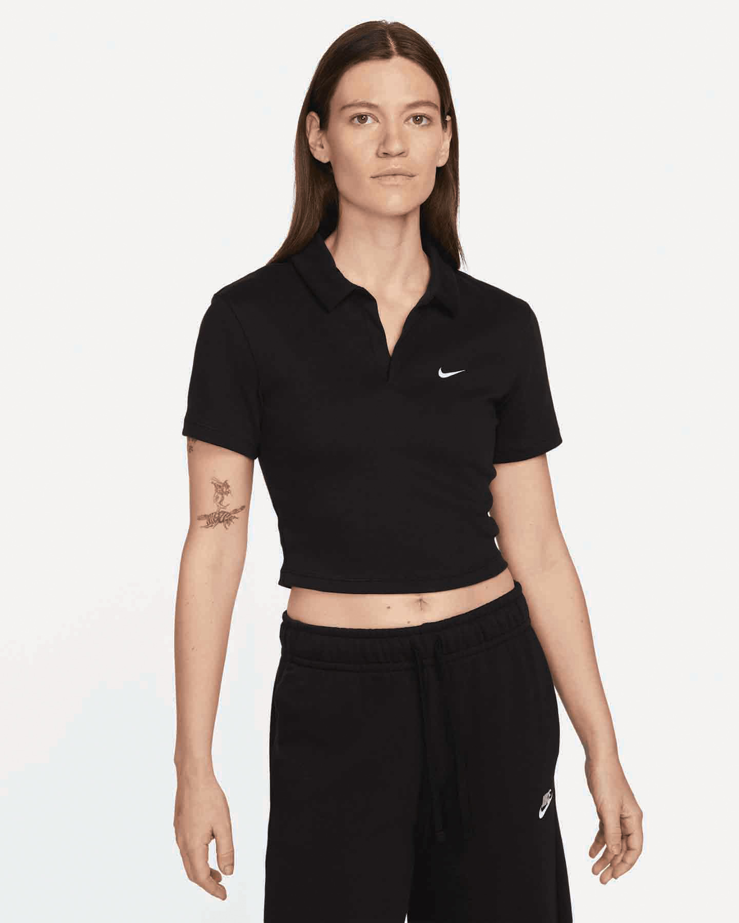 T-shirt NIKE CROP ESSENTIALS W - Nero - 0 | Cisalfa Sport