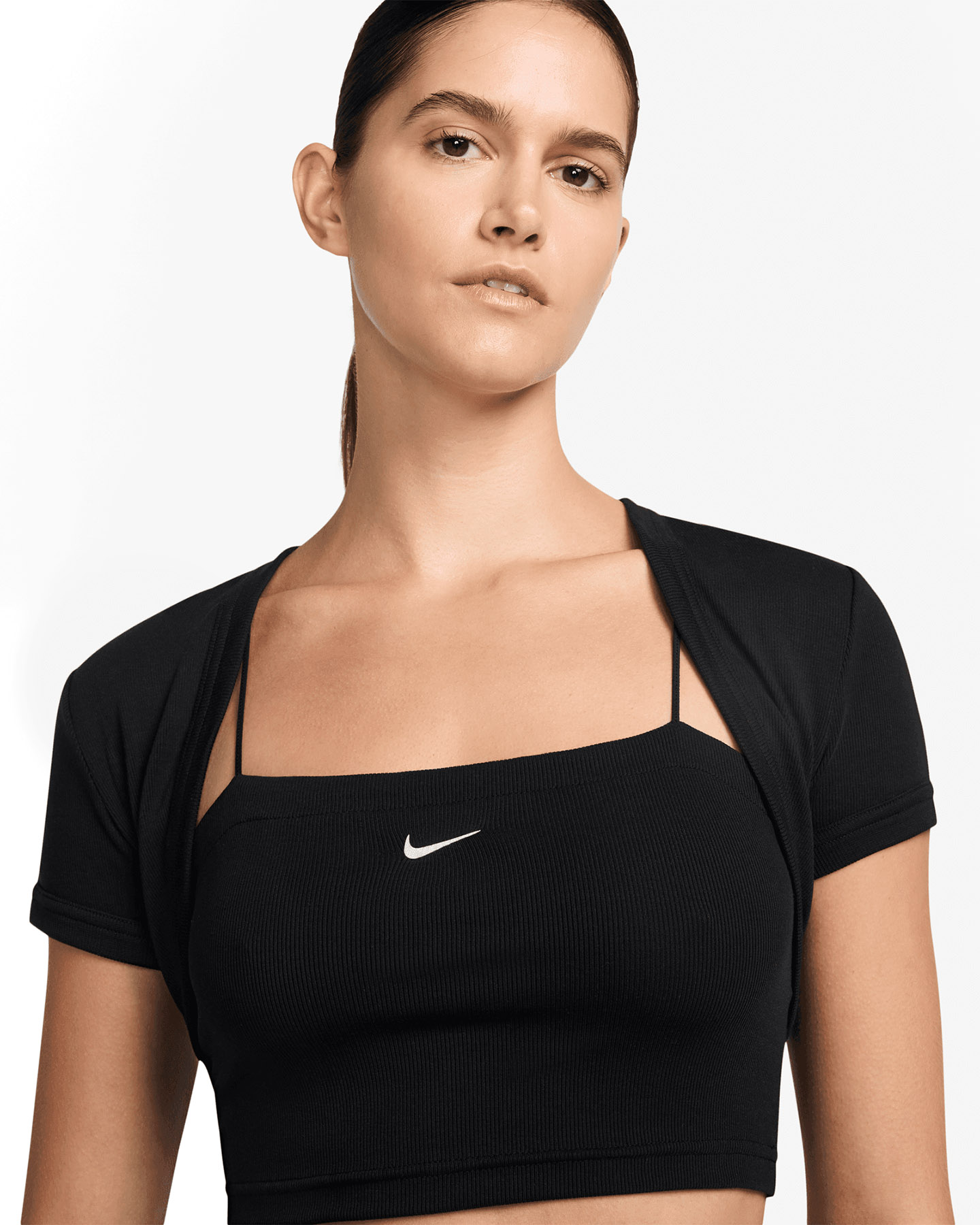 T-shirt NIKE CROP W - Nero - 2 | Cisalfa Sport