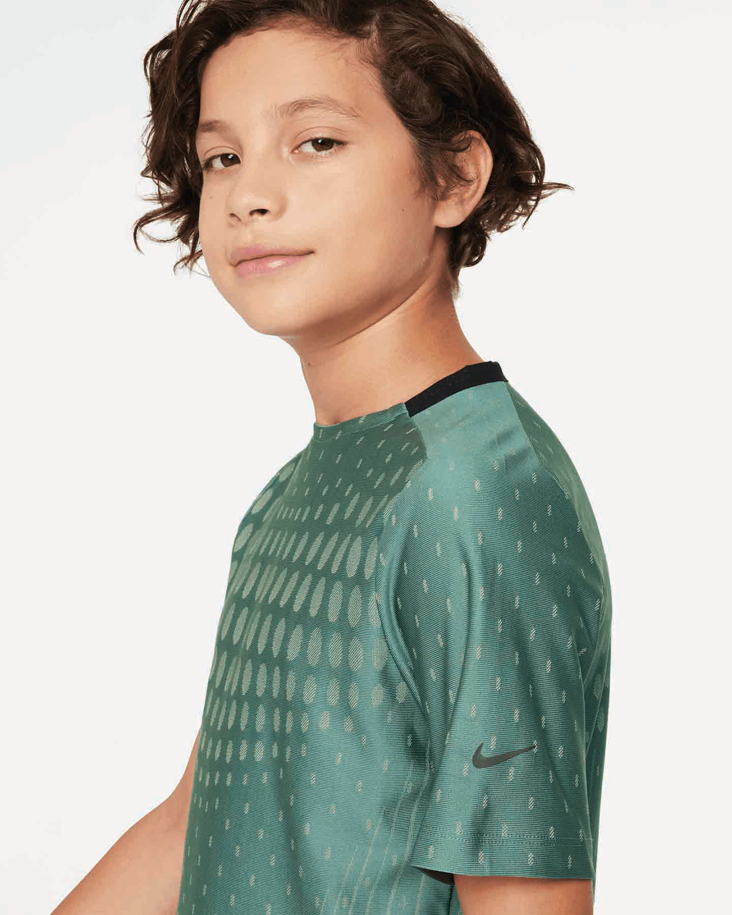 T-shirt NIKE DRI FIT MULTI TECK JR - Verde - 2 | Cisalfa Sport