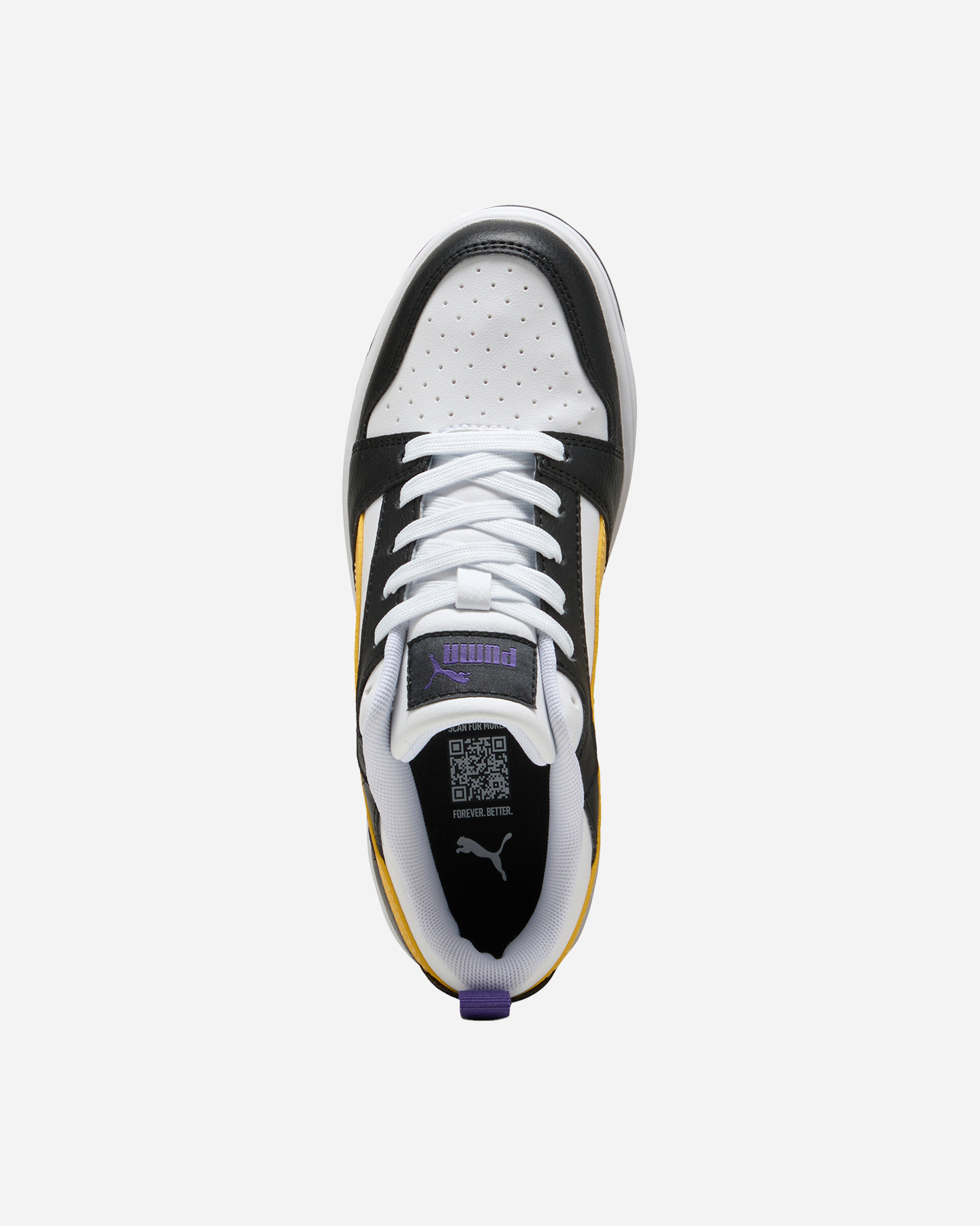 Scarpe sneakers PUMA REBOUND V6 LOW GS JR - Giallo - 3 | Cisalfa Sport
