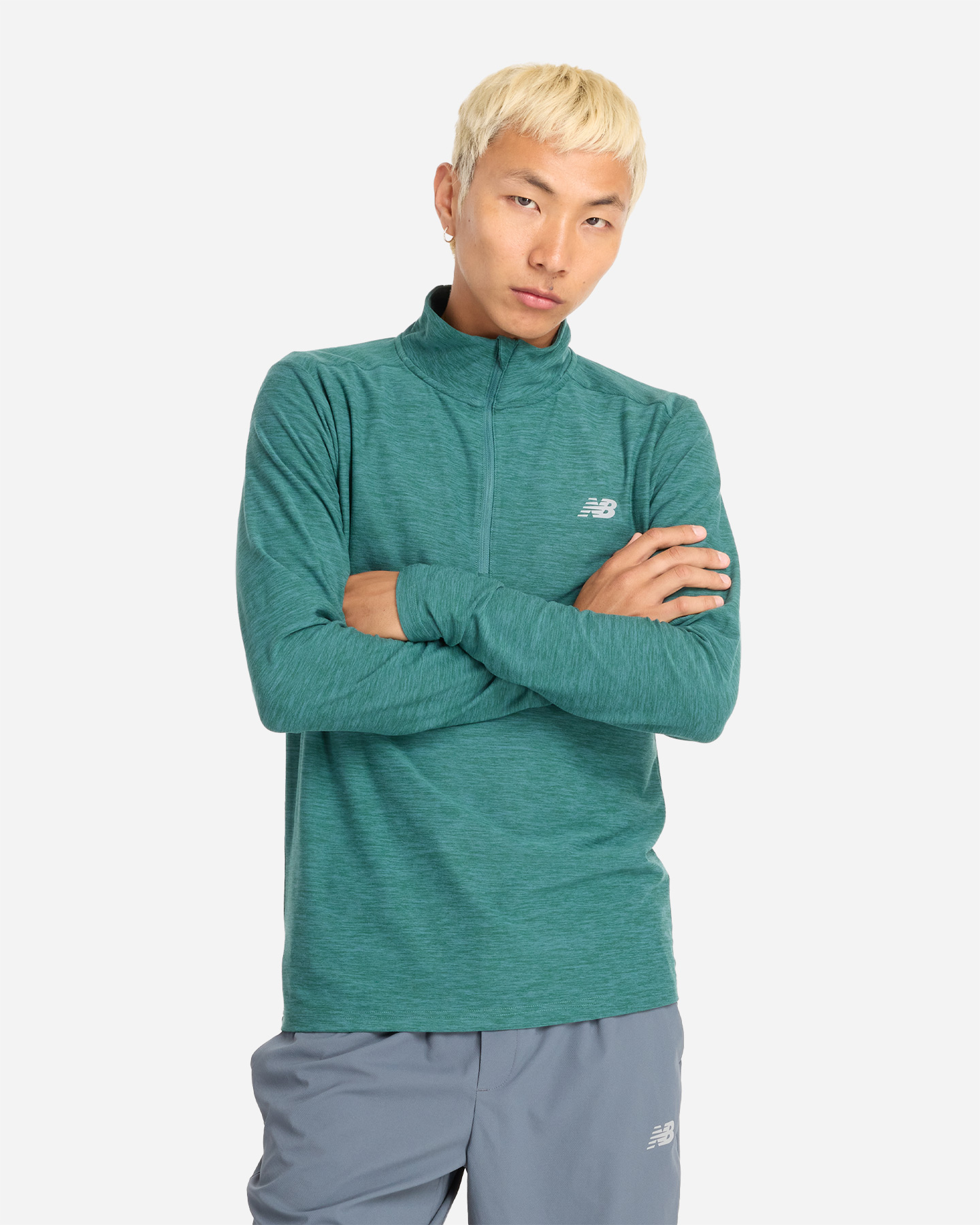 Image of New Balance Space Dye 1/4 Zip M - Maglia Running - Uomo018