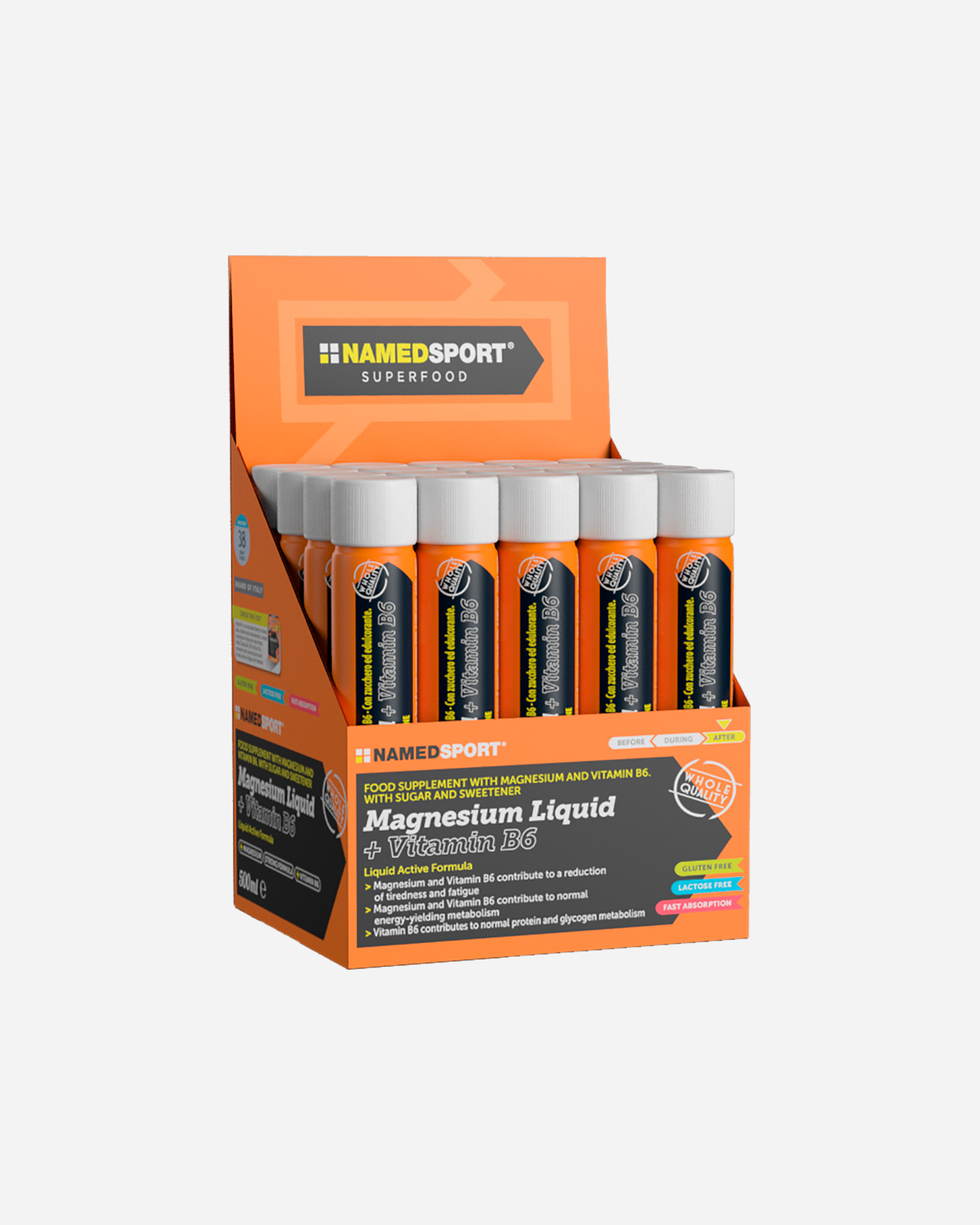 Energetico NAMED SPORT MAGNESIO LIQUIDO+VITAMINA B6 25ML - 0 | Cisalfa Sport