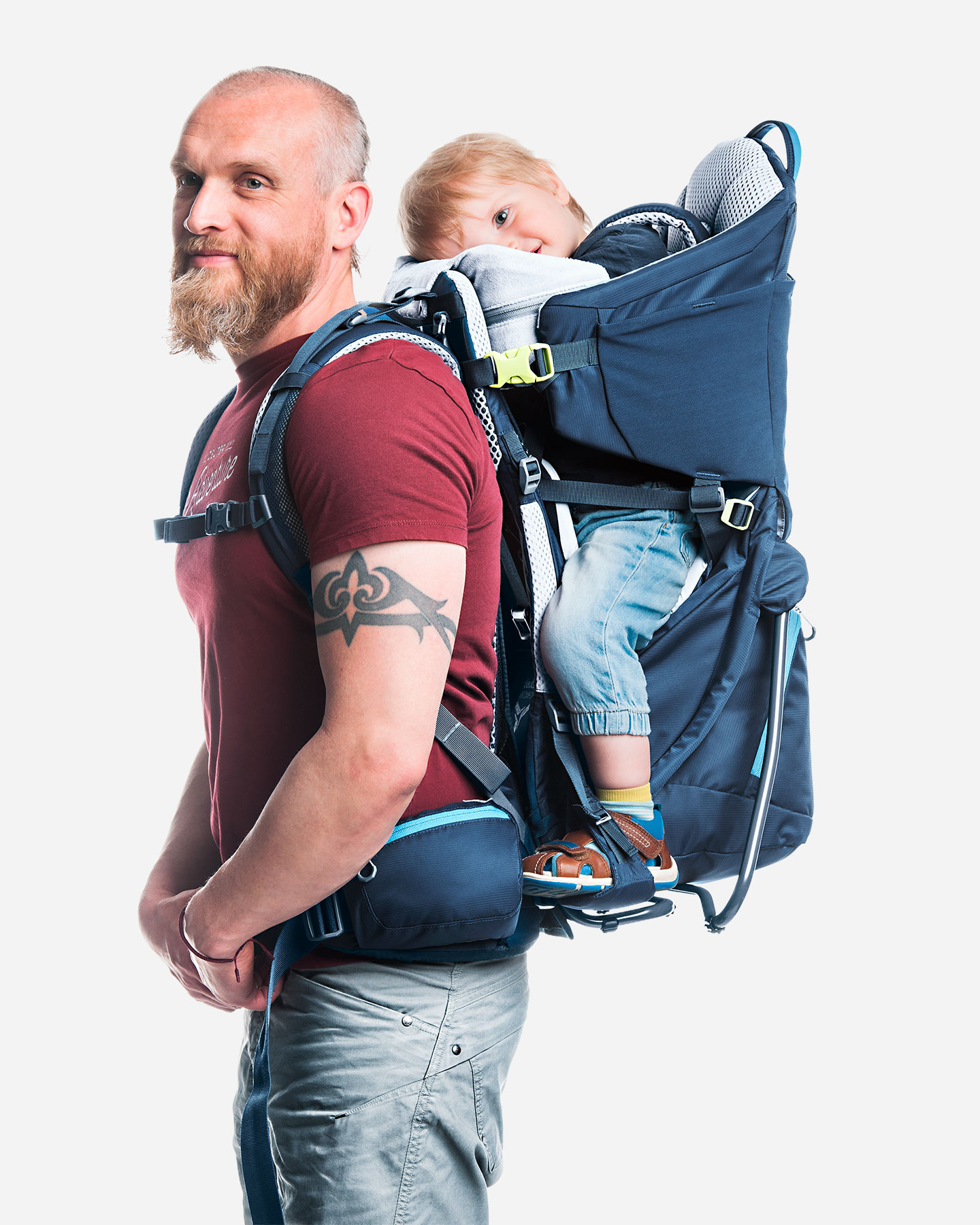 Zaino portabambino DEUTER KID COMFORT ACTIVE+TETTUCCIO RC DELUX - Blu - 3 | Cisalfa Sport